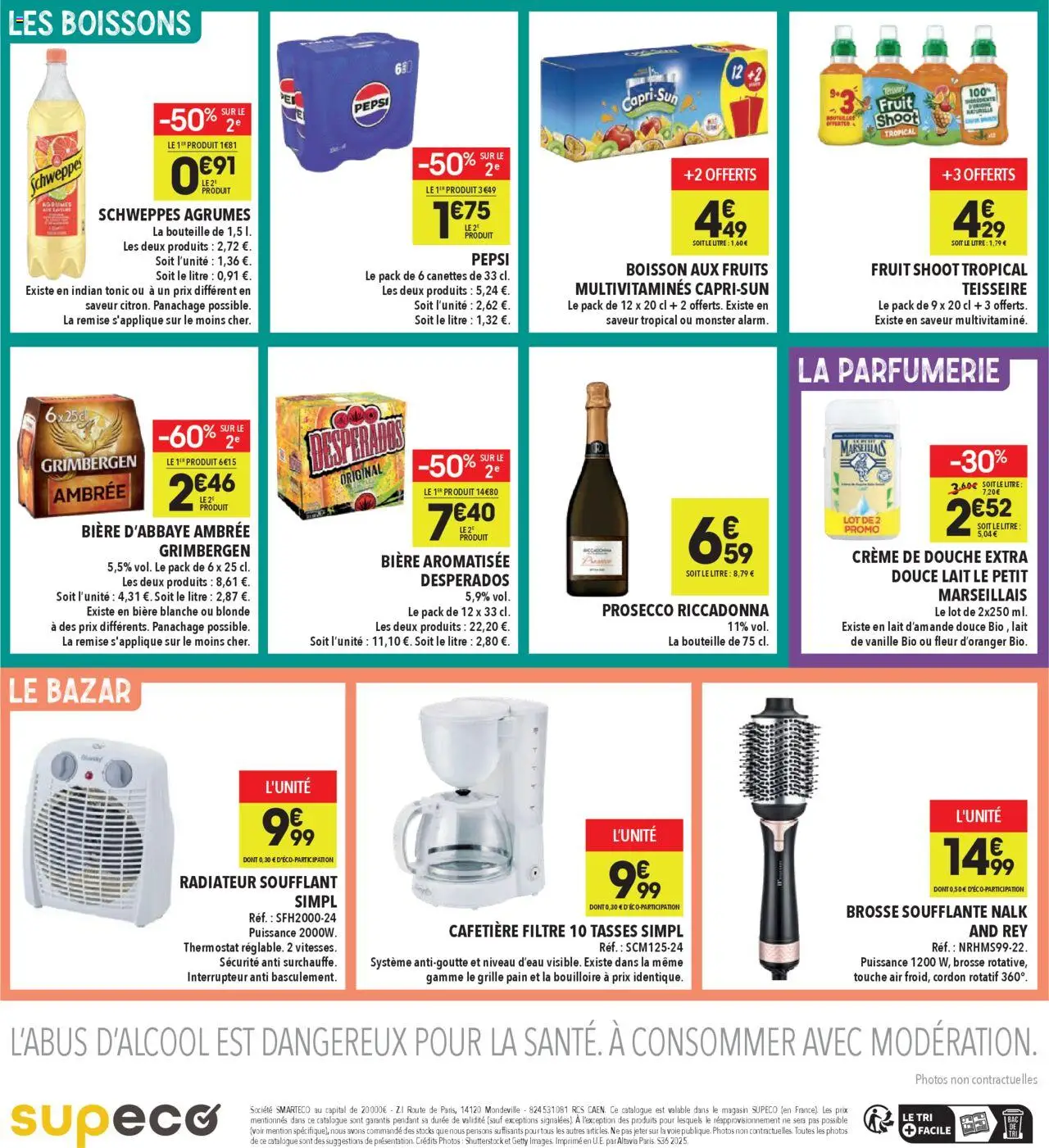  | Page: 4 | Produits: Cafetière, Prosecco, Douche, Lait