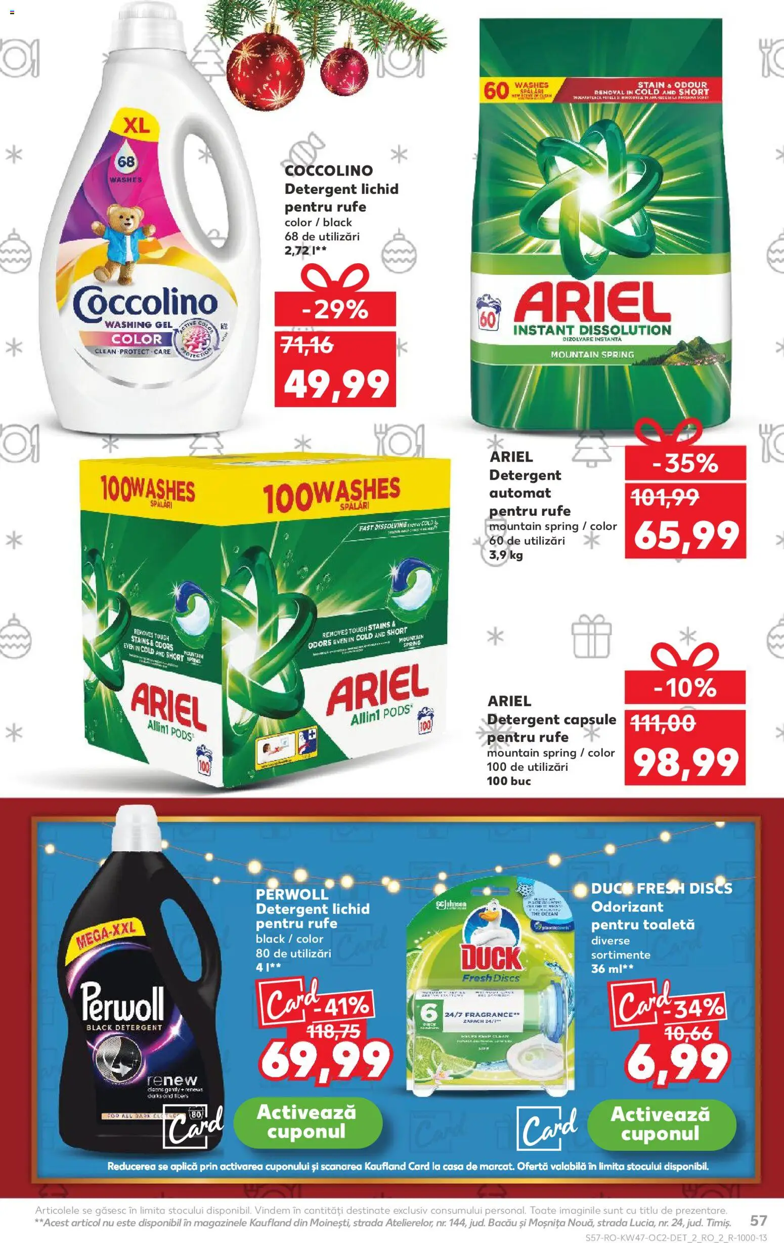Noul catalog Kaufland – valabil de la 19.11.2025 | Pagină: 57 | Produse: Pomelo, Kedi Ödül Oyuncakları, Toaletă, Detergent