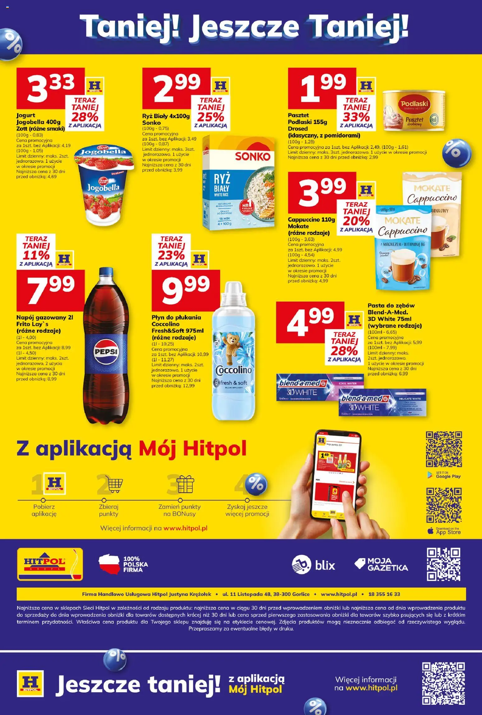 Hitpol Gazetka od 27.02.2026 | Strona: 12 | Produkty: Cappuccino, Jogurt, Ryż, Pasta do zębów