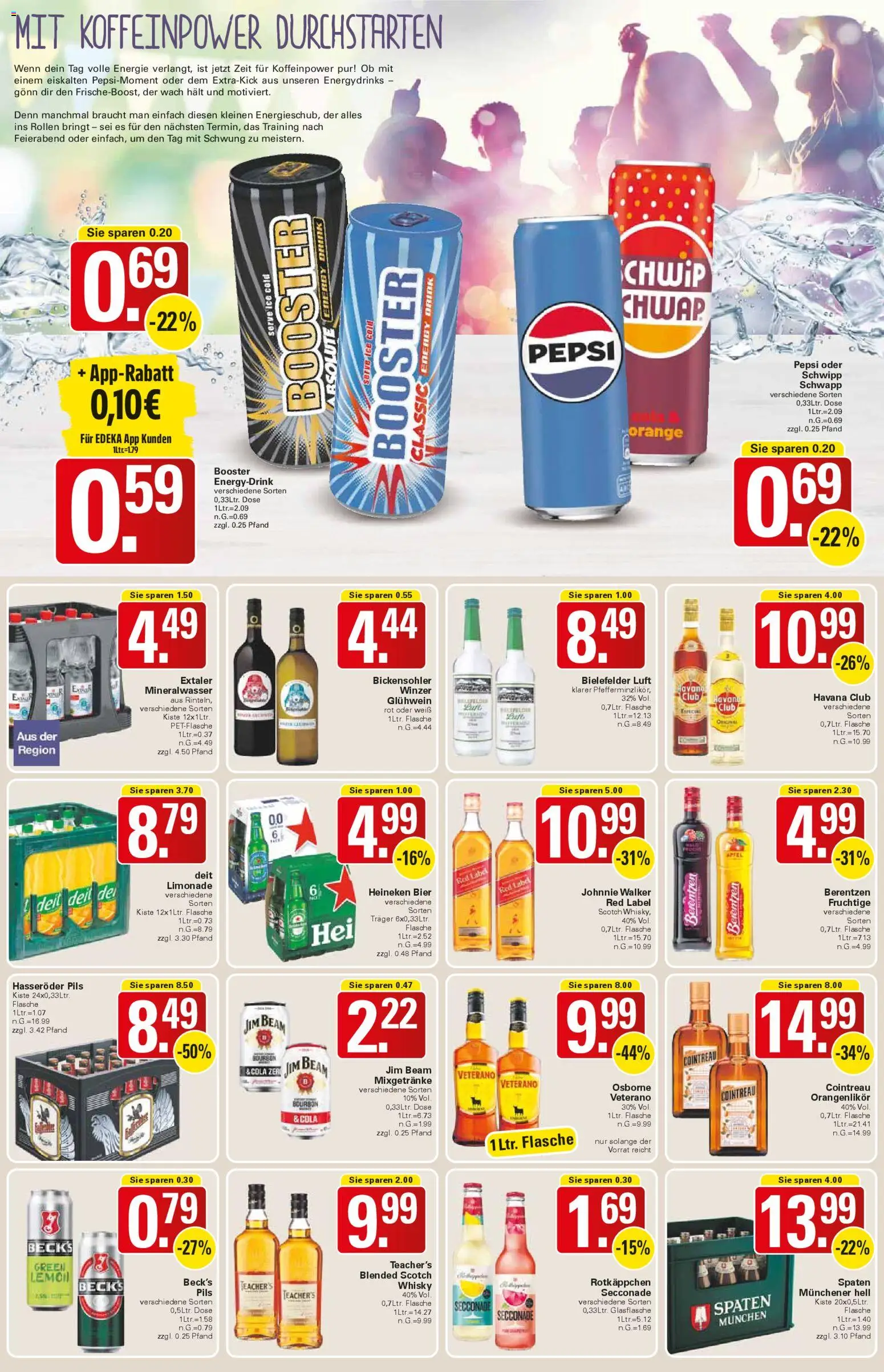 WEZ Prospekt – gültig ab 03.11.2025 | Seite: 13 | Produkte: Energy, Limonade, Mineralwasser, Bourbon