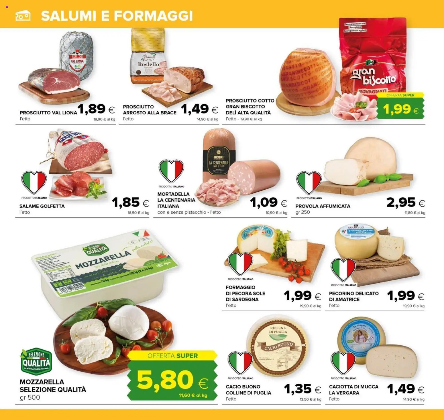 Volantino Tigre del 06.11.2025 | Pagina: 6 | Prodotti: Arrosto, Latte, Formaggio, Pecorino