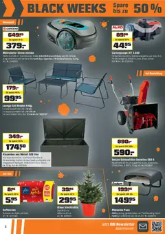 OBI Black Friday ab 15.11.2025 gültig | Seite: 2 | Produkte: Tisch, Sofa, Sessel, Pizza