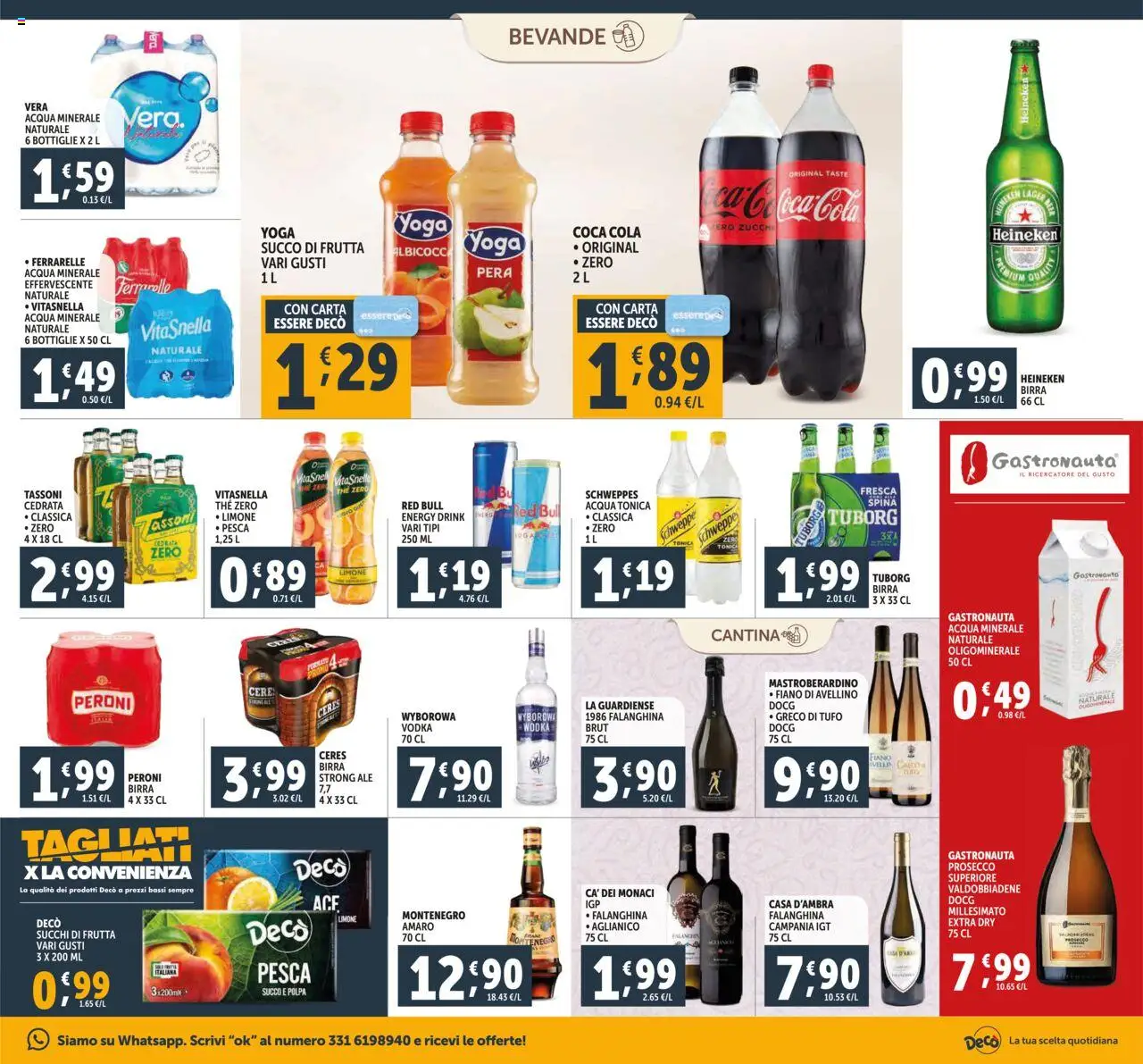 Volantino Decò del 16.10.2025 | Pagina: 17 | Prodotti: Ceres, Red Bull, Ferrarelle, Succo di frutta