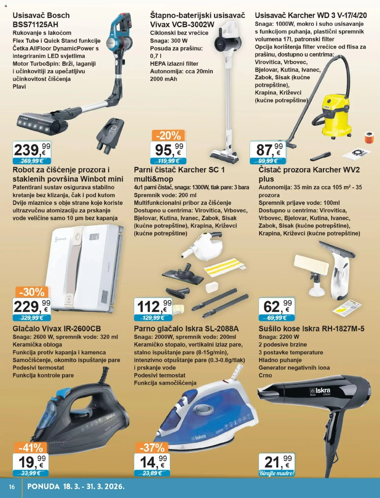 KTC katalog | vrijedi od 18.03.2026 | Stranica: 12 | Proizvodi: Usisavač, Robot, Četka, Termostat