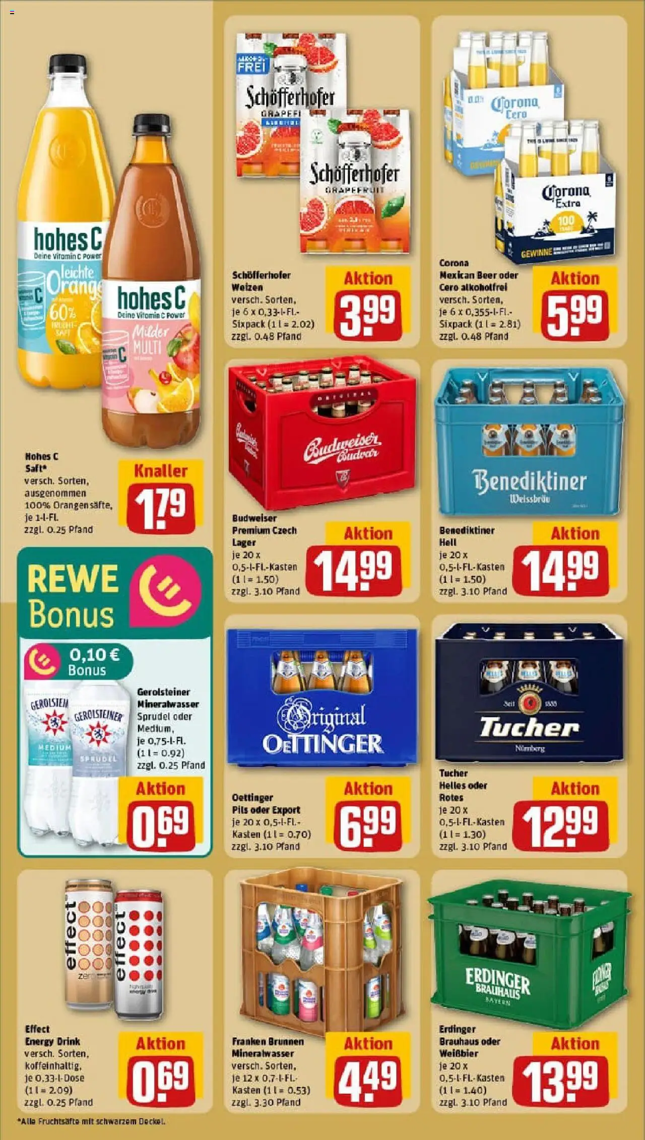 Rewe prospekt Höchstadt An Der Aisch	 - gültig ab dem 06.07.2025 | Seite: 16 | Produkte: Weißbier, Hohes c, Saft, Fruchtsaft
