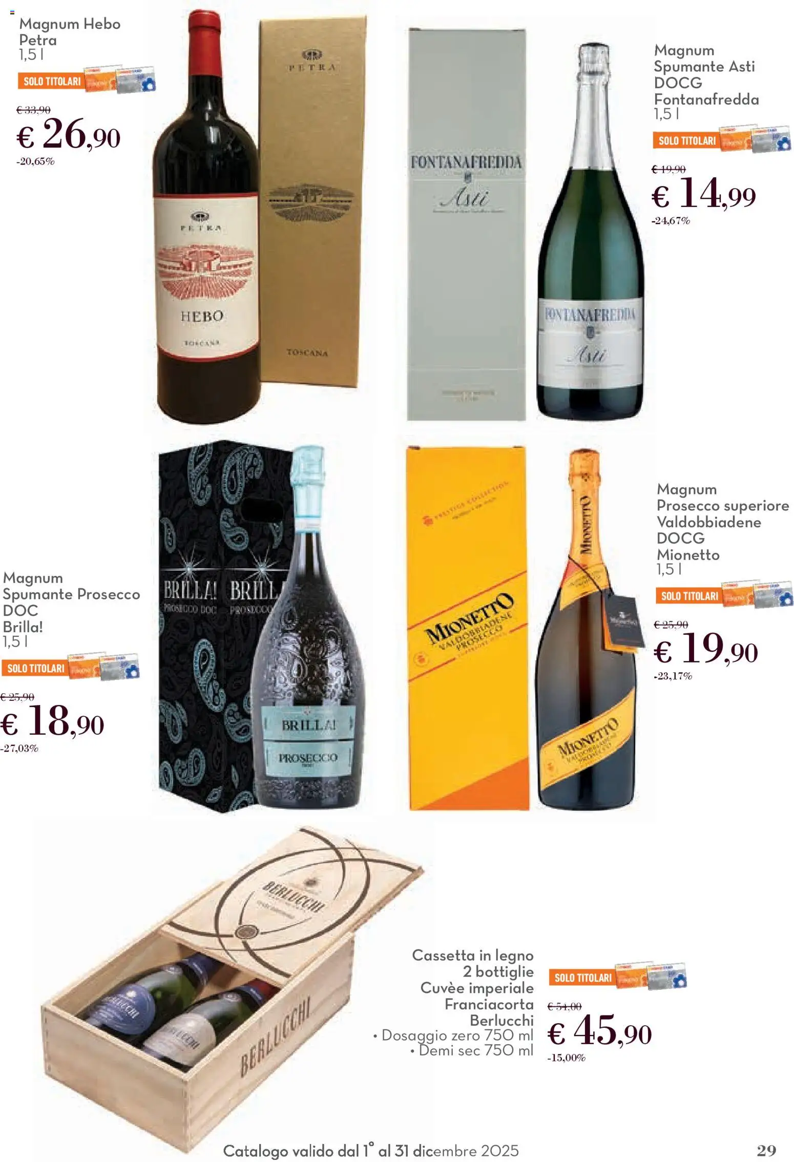 Volantino Conad del 01.12.2025 | Pagina: 29 | Prodotti: Prosecco, Spumante