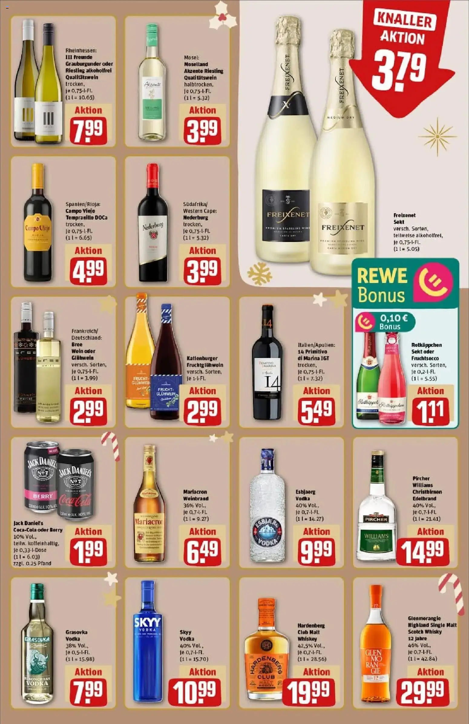 Rewe prospekt Hosenfeld	 – gültig ab 23.11.2025 | Seite: 19 | Produkte: Rotkappchen sekt, Jack Daniel's, Fruchtsecco, Wein