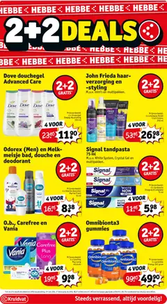 Kruidvat folder week 3 - Voorbeeld van een folder van Kruidvat, geldig van 13.01.2026 | Pagina: 16 | Producten: Conditioner, Deodorant, Tandpasta, Kan