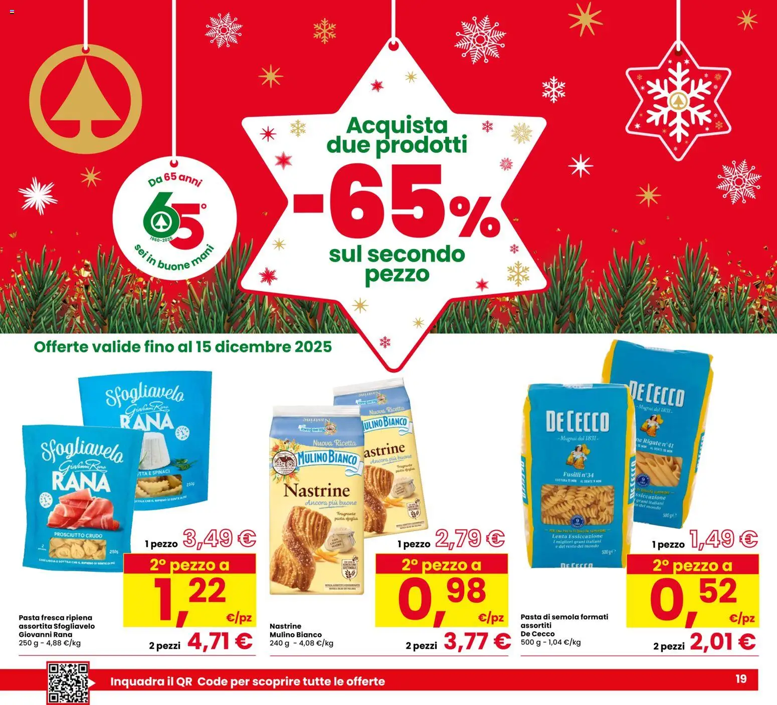 Volantino Despar del 11.12.2025 | Pagina: 19 | Prodotti: Prosciutto Crudo, Prosciutto, Pasta, Fusilli