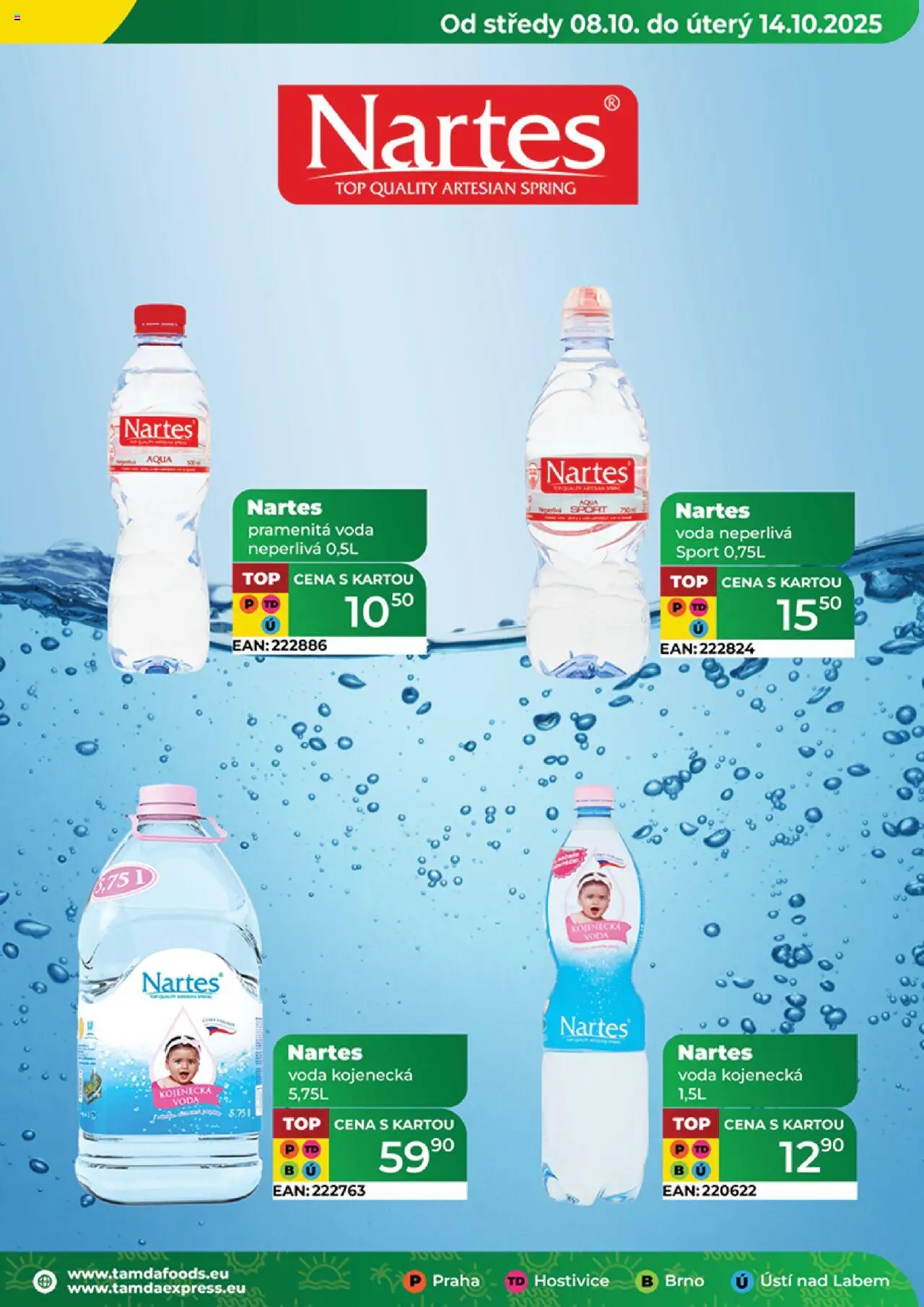 Tamda Foods leták od 08.10.2025 | Strana: 35 | Produkty: Kojenecká voda, Voda