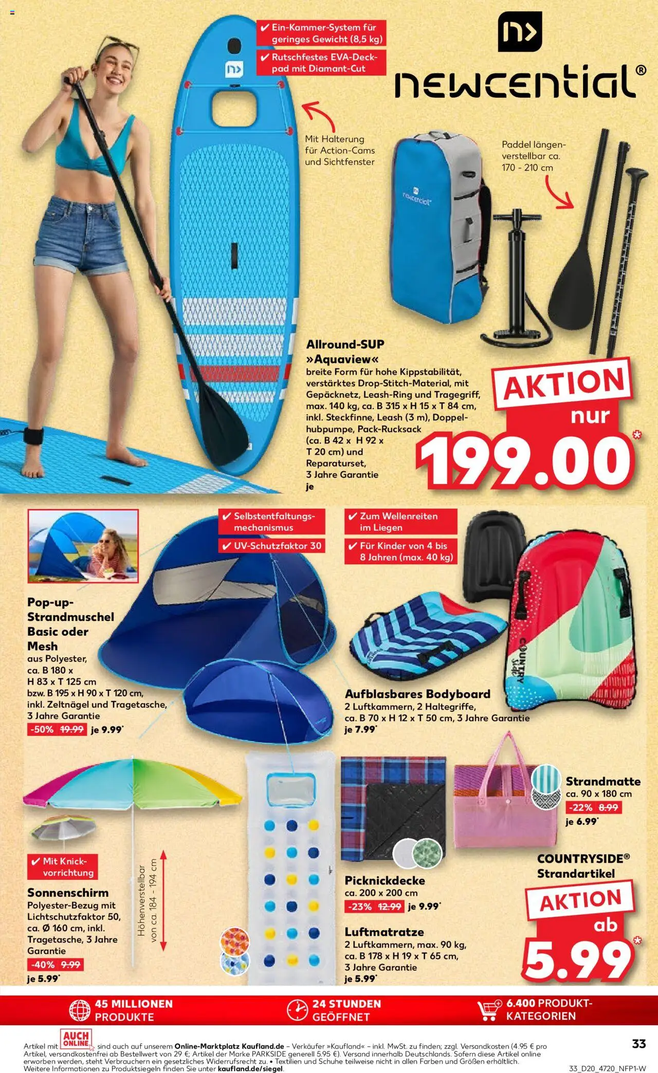 Kaufland - Hannover, Bornumer Straße 141 - gültig ab dem 15.05.2025 | Seite: 33 | Produkte: Gewicht, Sonnenschirm