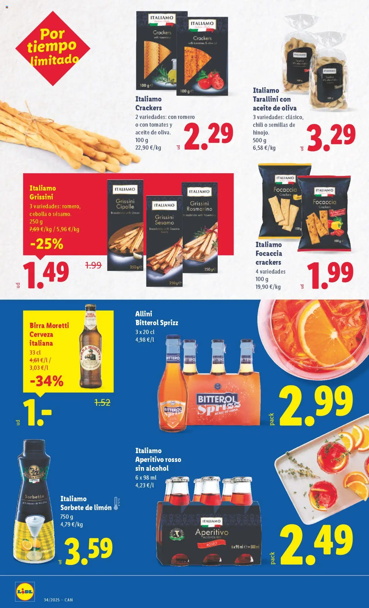 Lidl - Canarias │ válido desde el 18.08.2025 | Página: 32 | Productos: Cerveza, Aceite de oliva, Ρυζογκοφρέτα, Παγωμένο τσάι