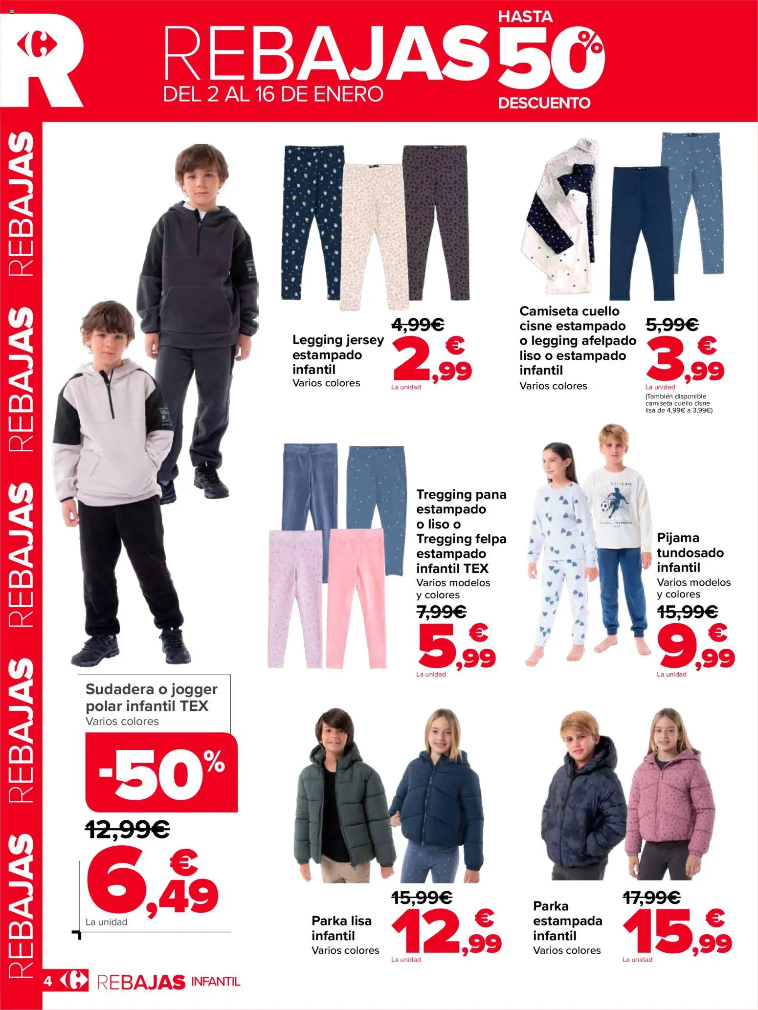 Carrefour folleto │ válido desde el 02.01.2026 | Página: 4 | Productos: Sudadera, Pijama