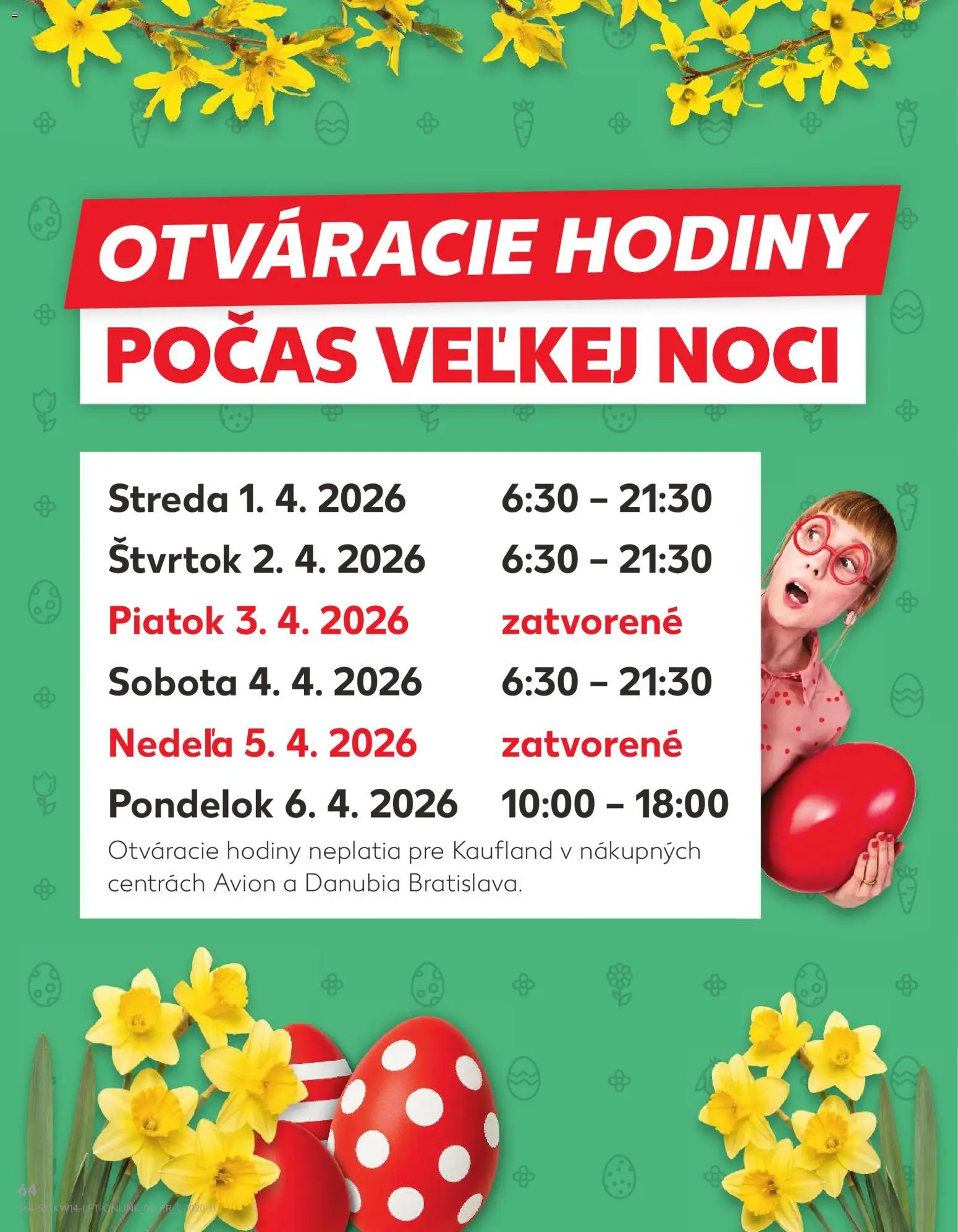 Nové Kaufland akcie – leták je platný od 01.04.2026 | Strana: 64 | Produkty: Hodiny