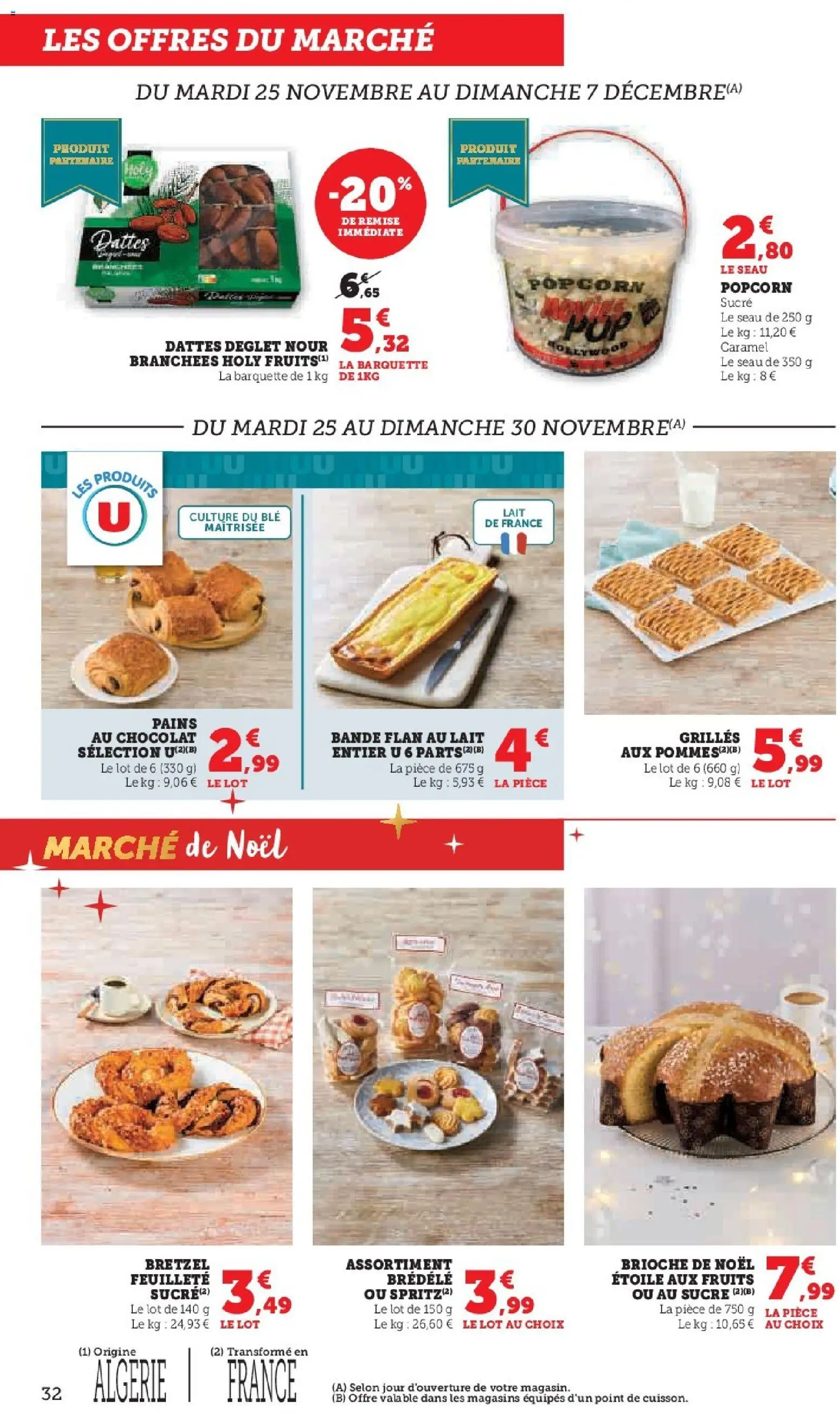 {H1} | Page: 32 | Produits: Dattes, Sucre, Lait, Chocolat