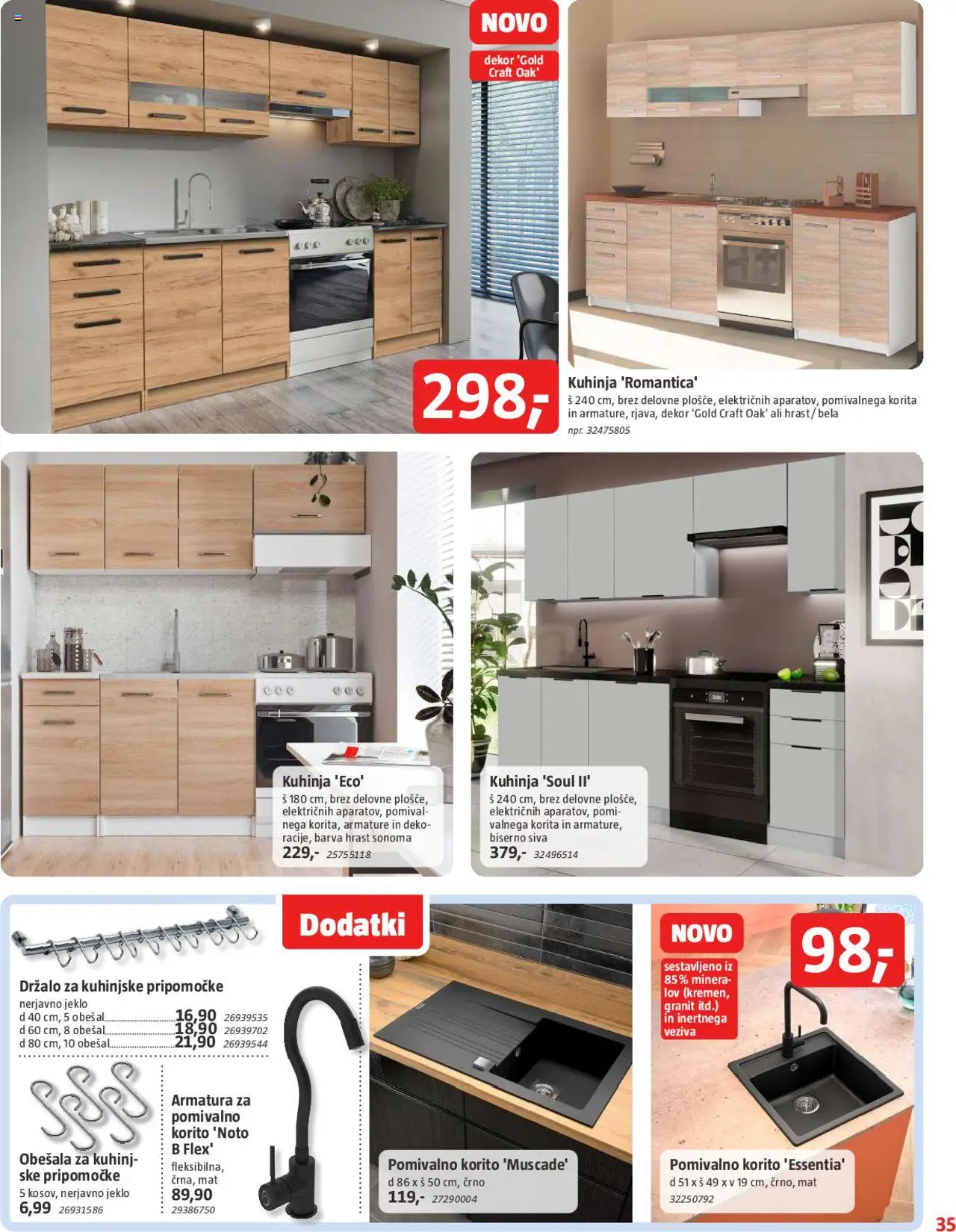 Bauhaus katalog │ velja od 31.07.2025 | Stran: 35 | Izdelki: Kuhinja, Pomivalno korito, Barva