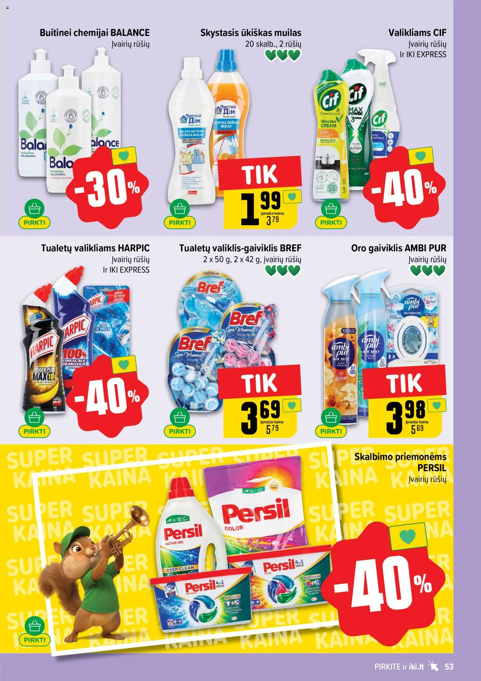 IKI akcijos nuo 06.04.2026 | Puslapis: 53 | Prekių: Muilas, Ploviklis
