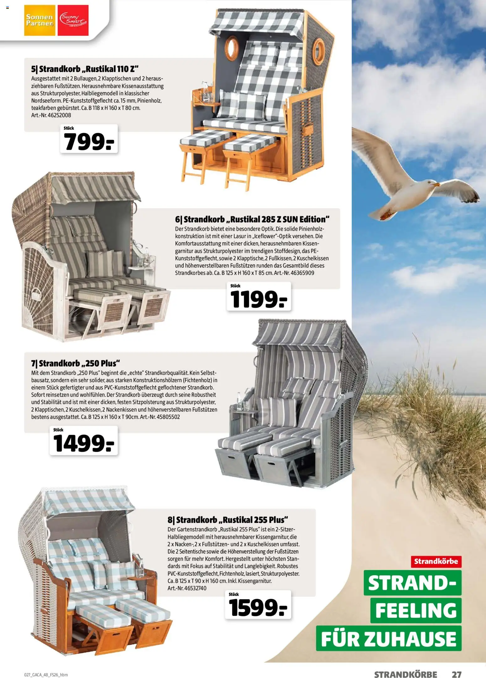 Hagebau Gartenmöbelsortiment – gültig ab 02.03.2026 | Seite: 27 | Produkte: Kissen