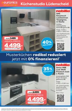 Euronics Küchen-Abverkauf Berlet ab 05.09.2025 gültig | Seite: 15 | Produkte: Armatur, Kuchen