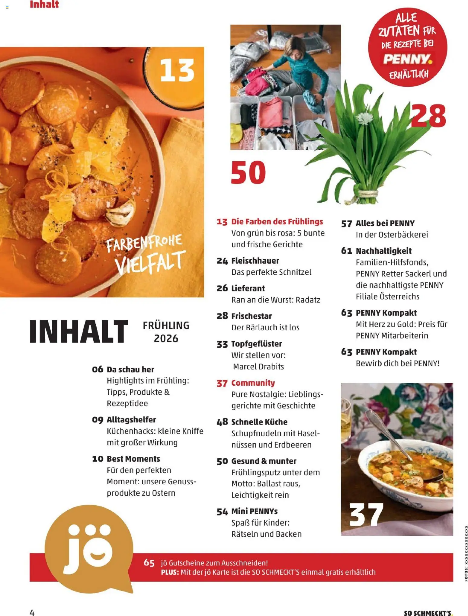 Penny Markt So Schmeckt's - Frühling 2026 gültig ab 01.03.2026 | Seite: 4 | Produkte: Erdbeeren, Wurst