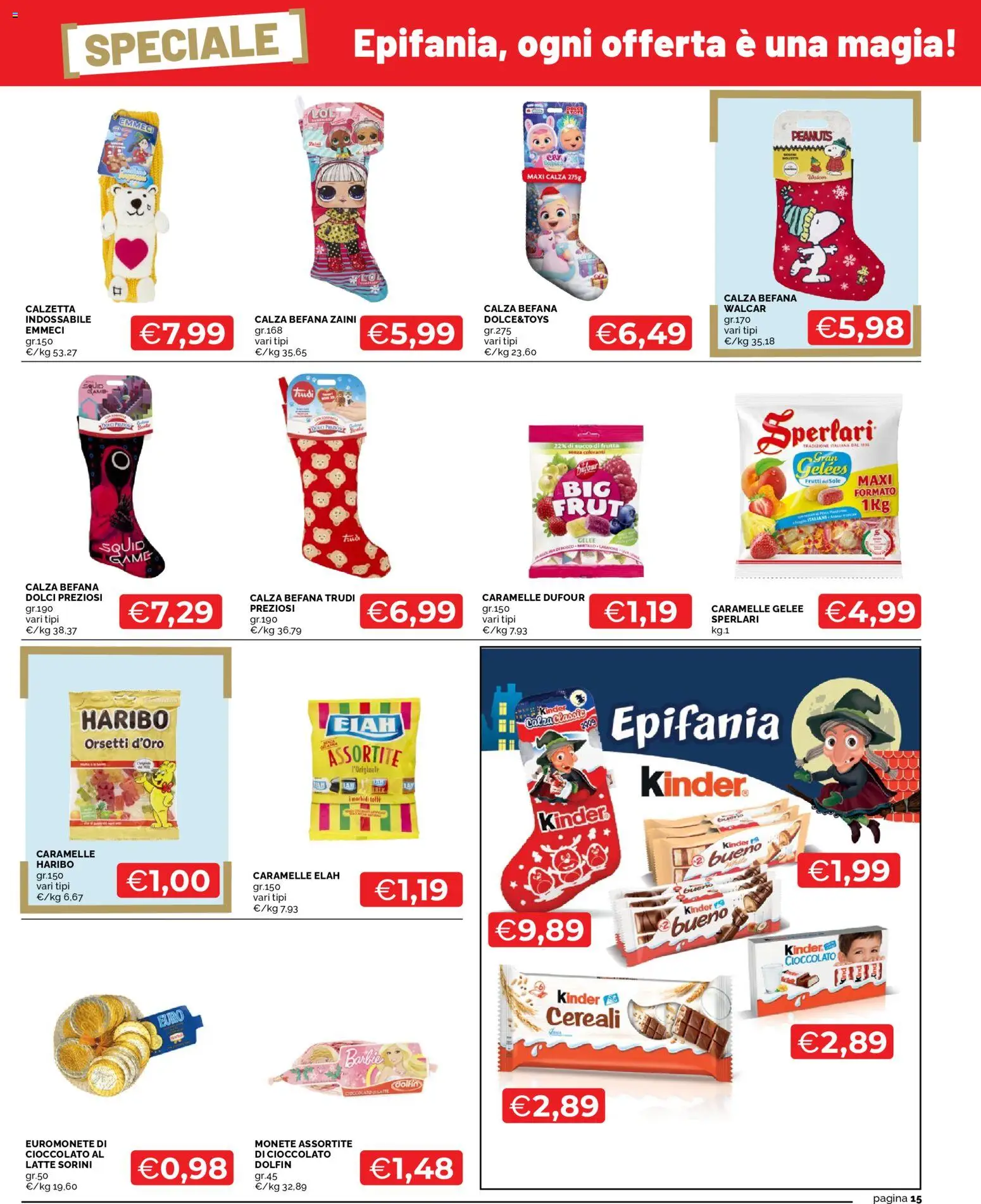 Volantino Mercatò del 29.12.2025 | Pagina: 15 | Prodotti: Cioccolato, Caramelle, Cereali, Latte