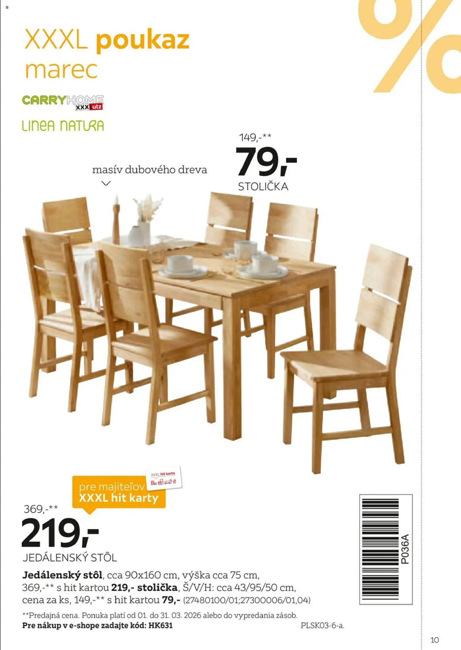 Nové XXXLutz akcie – leták je platný od 01.02.2026 | Strana: 10 | Produkty: Jedálenský stôl, Stôl, Stolička