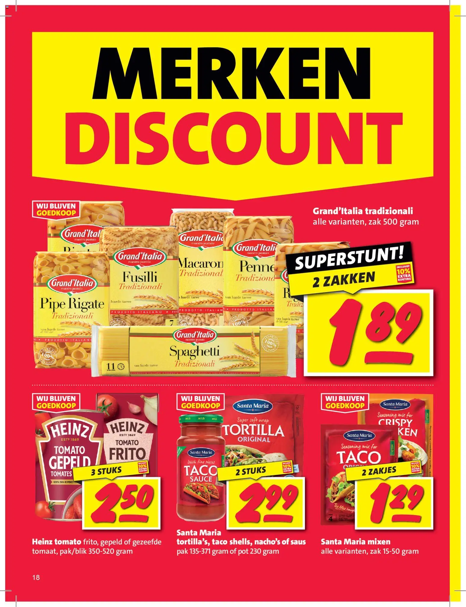 {H1} | Pagina: 18 | Producten: Pot, Taco, Tarwe, Tape