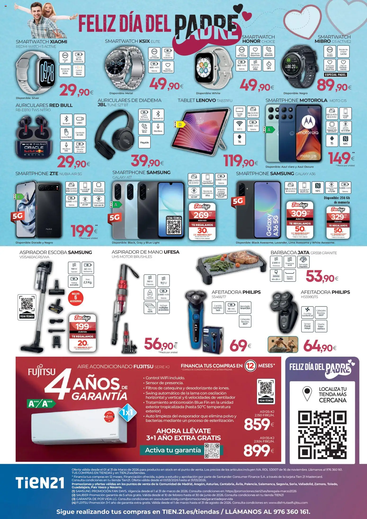 Tien 21 folleto │ válido desde el 01.03.2026 | Página: 4 | Productos: Escoba, Afeitadora, Barbacoa, Batería