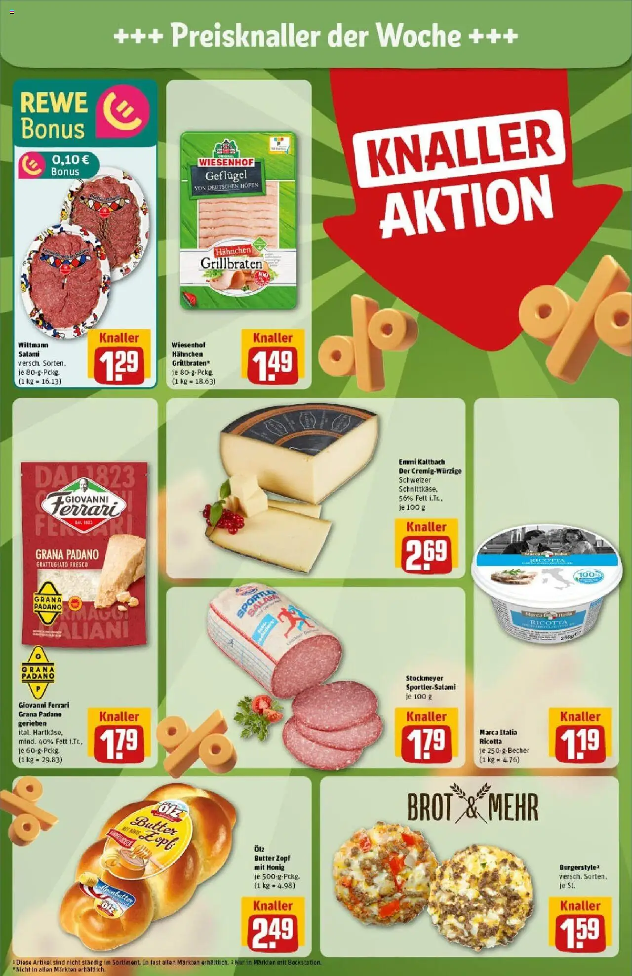 Rewe prospekt Butzbach	 - gültig ab dem 29.06.2025 | Seite: 4 | Produkte: Hahnchen, Butter, Burger, Brot