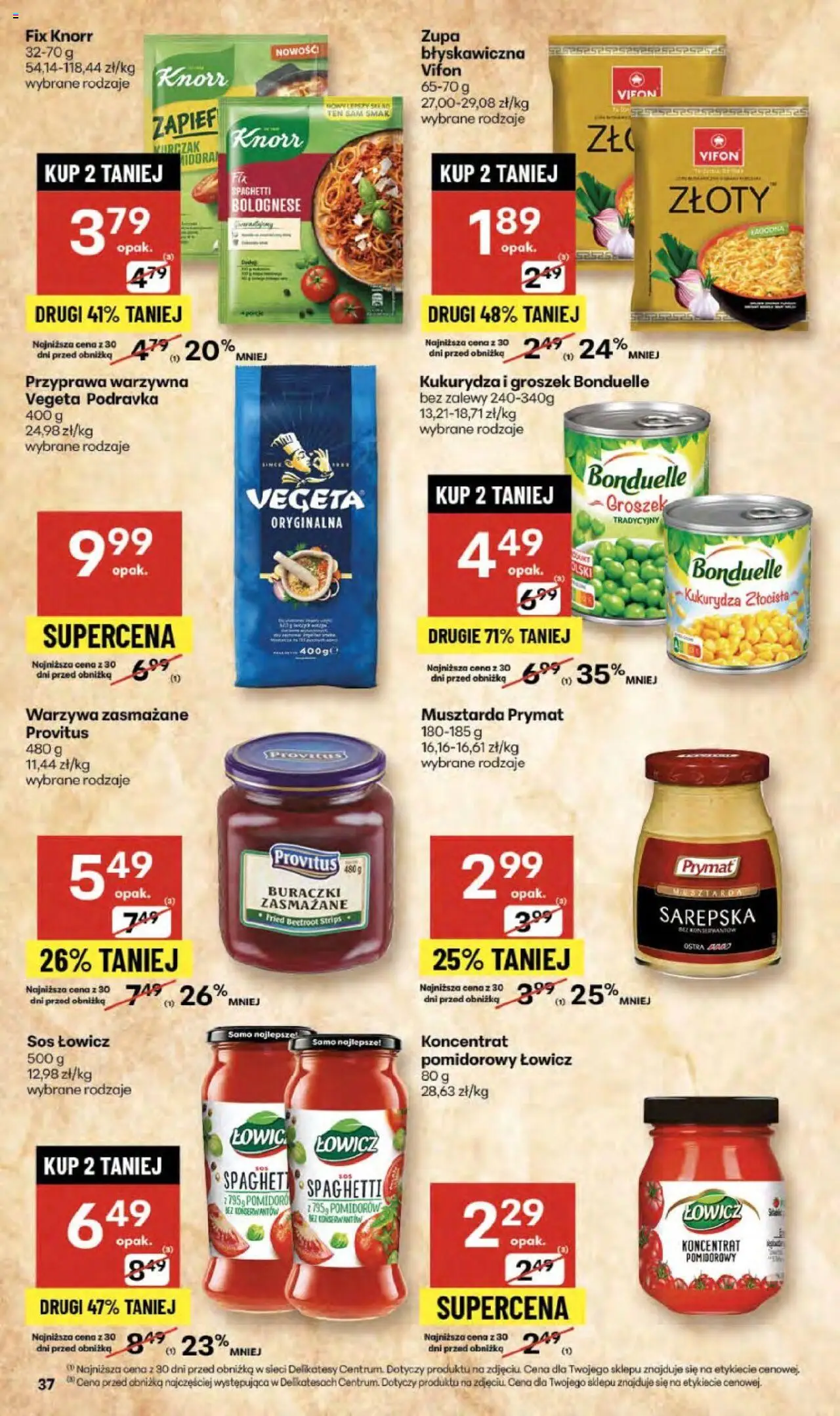Delikatesy Centrum Gazetka od 02.10.2025 | Strona: 37 | Produkty: Kukurydza, Delikatesy, Buraczki zasmażane, Warzywa