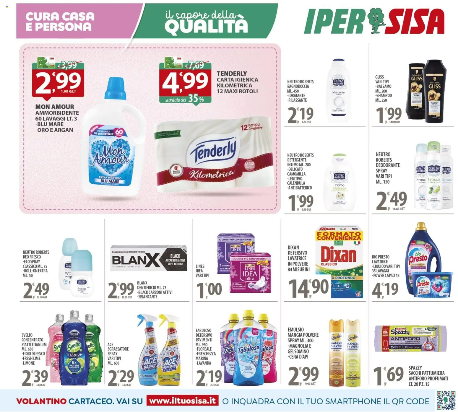 Volantino SISA del 25.11.2025 | Pagina: 15 | Prodotti: Dentifricio, Lime, Pattumiera, Profumo