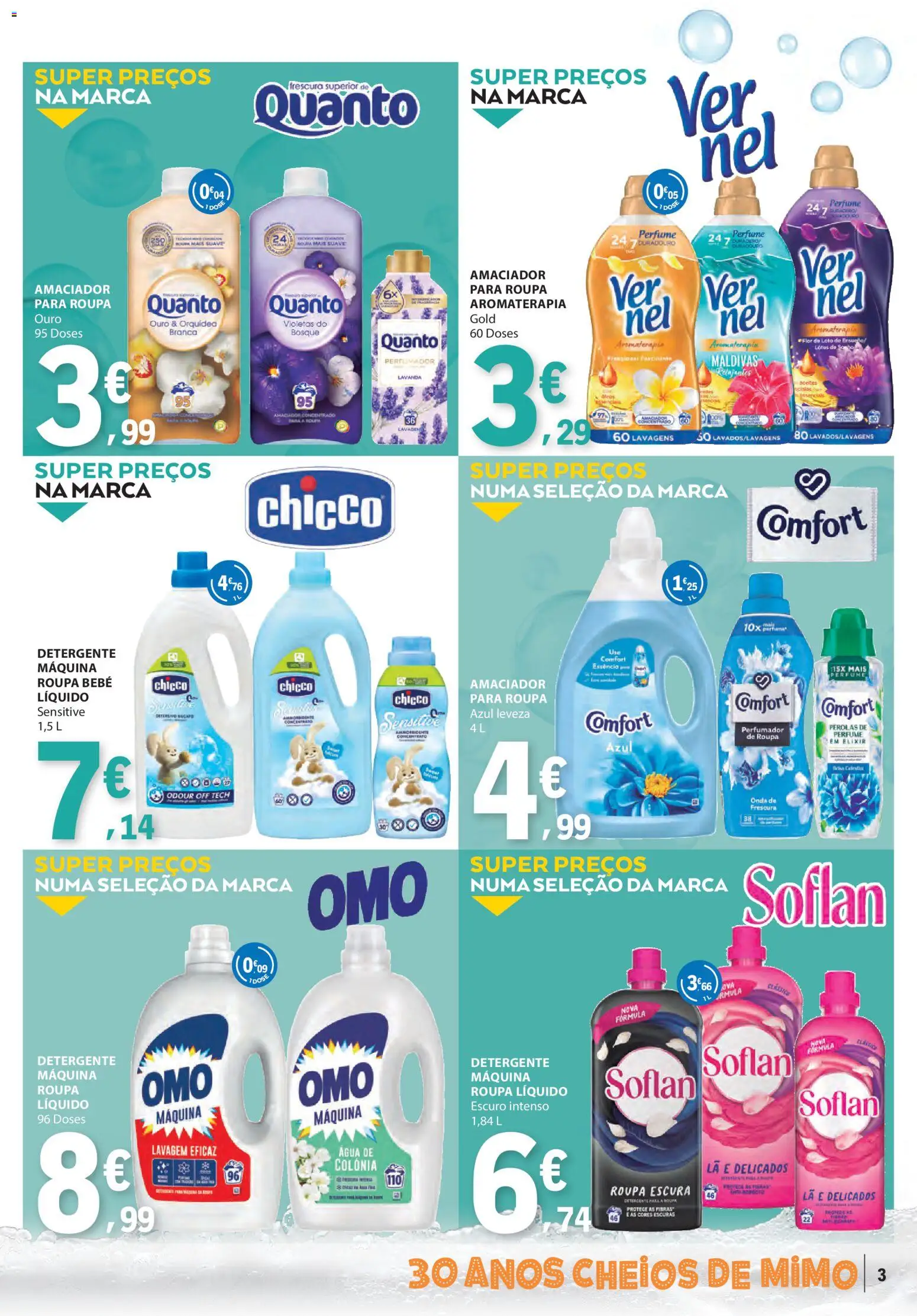 E.Leclerc Especial Limpeza do Lar │ válido de 11.11.2025 | Página: 3 | Produtos: Agua, Perfume, Detergente