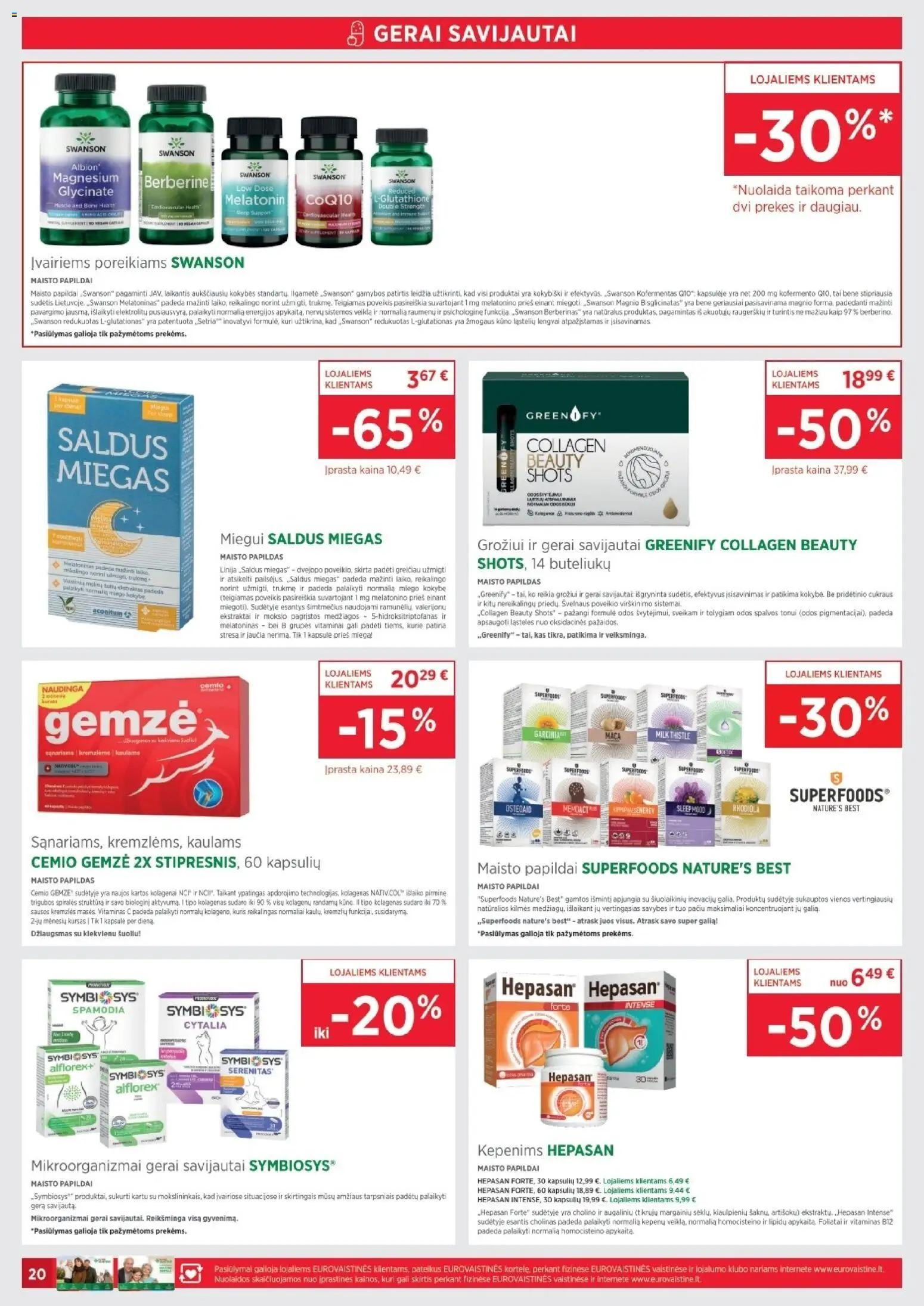EUROVAISTINĖ akcijos nuo 01.03.2026 | Puslapis: 20