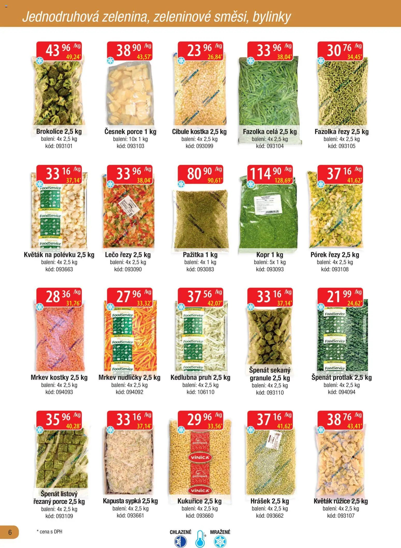 Astur & Qanto leták - Velkoobchod fresh 02/2026 od 01.02.2026 | Strana: 6 | Produkty: Granule, Špenát, Brokolice, Kostky