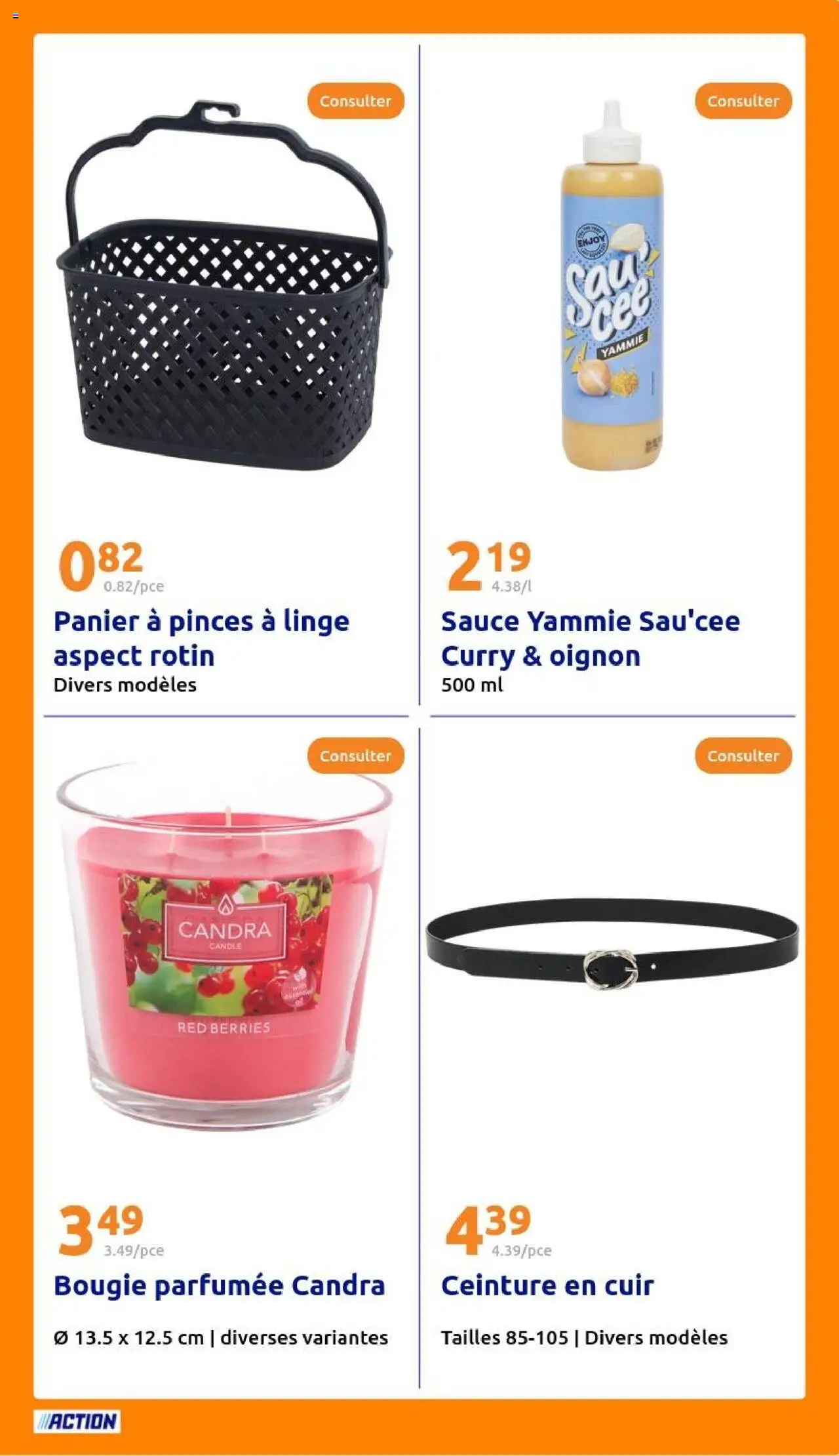  | Page: 23 | Produits: Ceinture, Pinces, Curry, Oignon