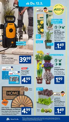 Aldi Süd Wochenangebote ab 09.03.2026 gültig | Seite: 20 | Produkte: Gewicht, Blumen, Hochdruckreiniger, Home creation