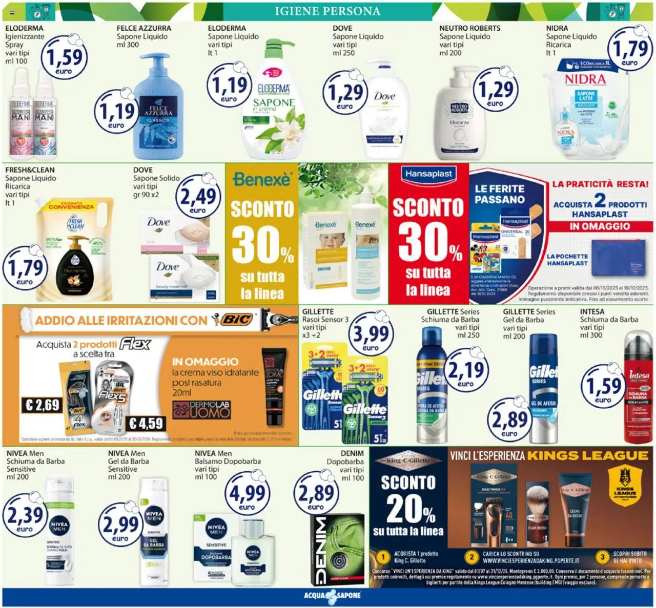 Volantino Acqua e Sapone del 20.10.2025 | Pagina: 10 | Prodotti: Balsamo, Schiuma da barba, Dopobarba, Crema viso