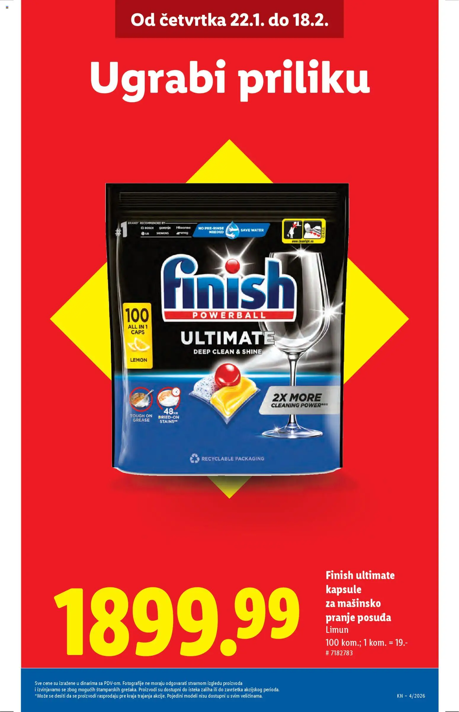 Lidl katalog - važi od 22.01.2026 | Strana: 9 | Proizvode: Bosch, Kapsule, Finish, Limun