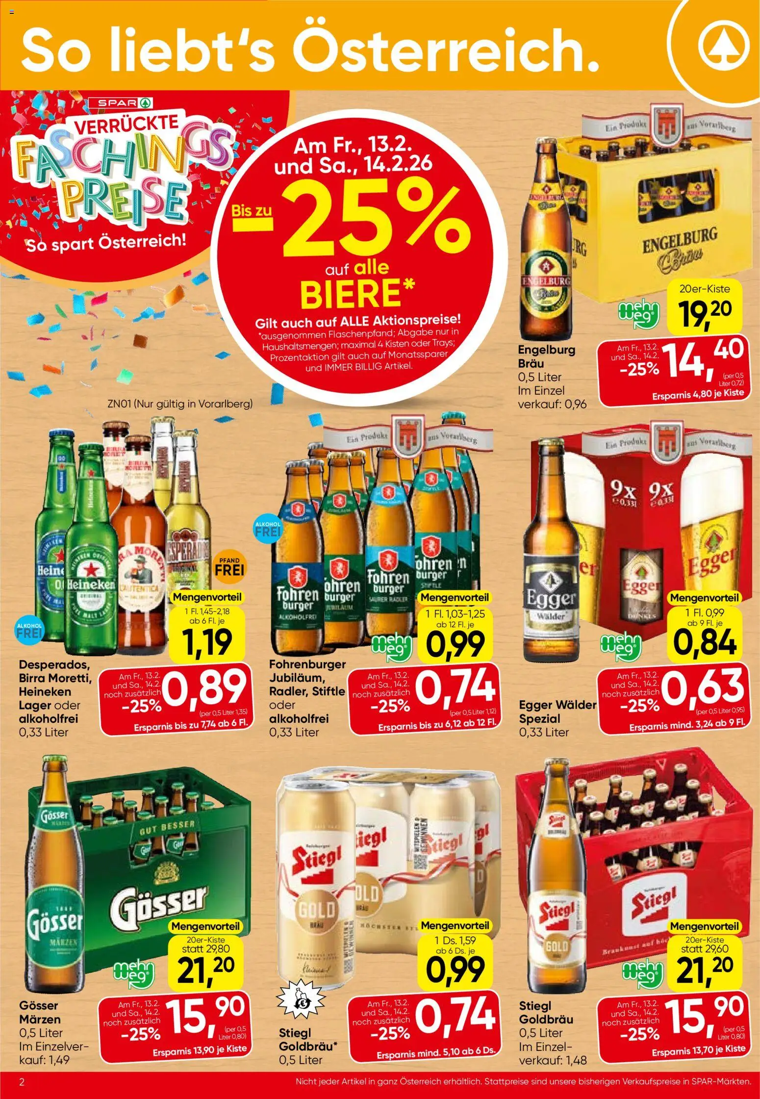 Spar Flugblatt - Vorarlberg gültig ab 12.02.2026 | Seite: 2 | Produkte: Öl
