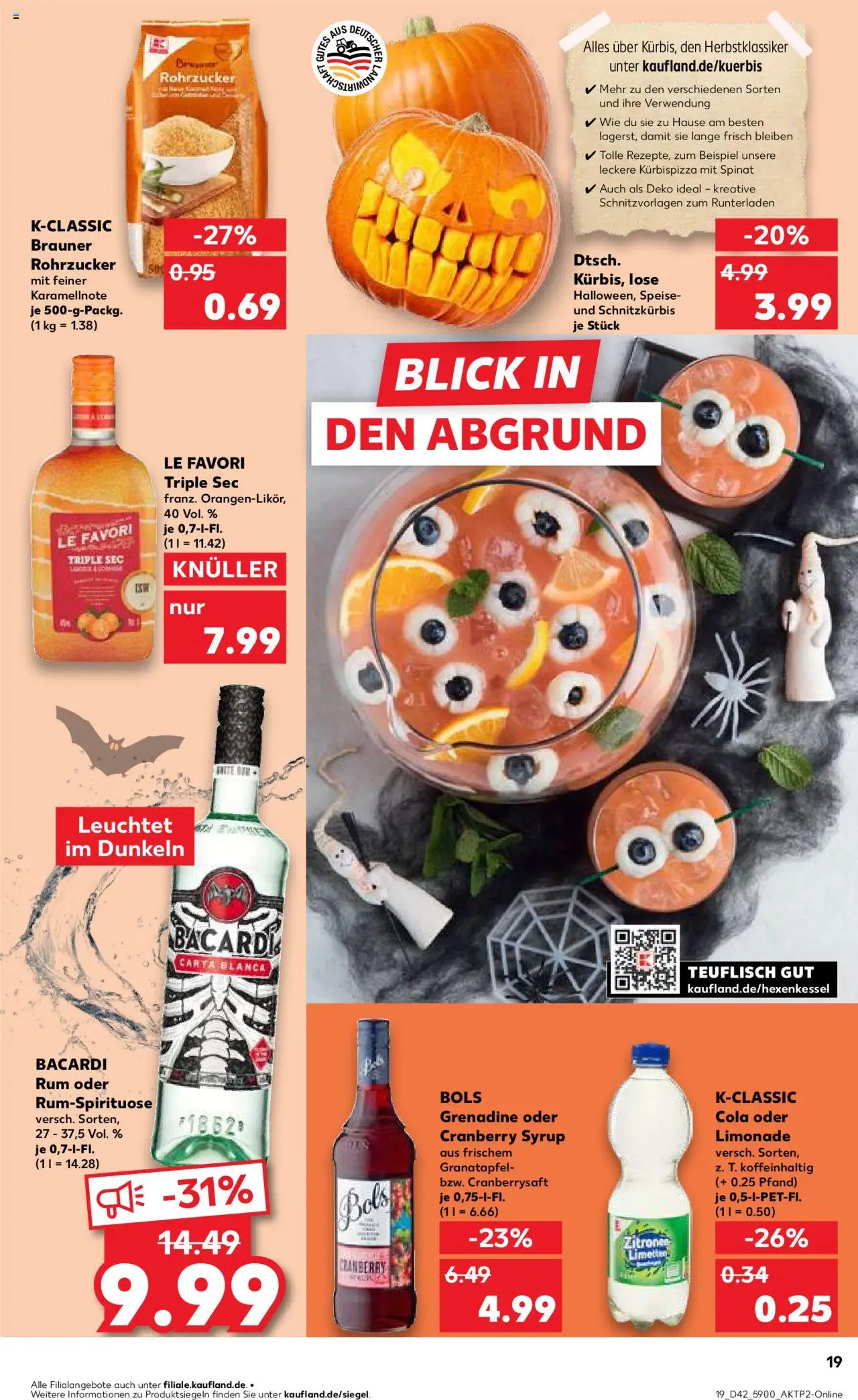 Kaufland Prospekt 	 – gültig ab 16.10.2025 | Seite: 19 | Produkte: Bacardi, Cola, Rum, Zitronen