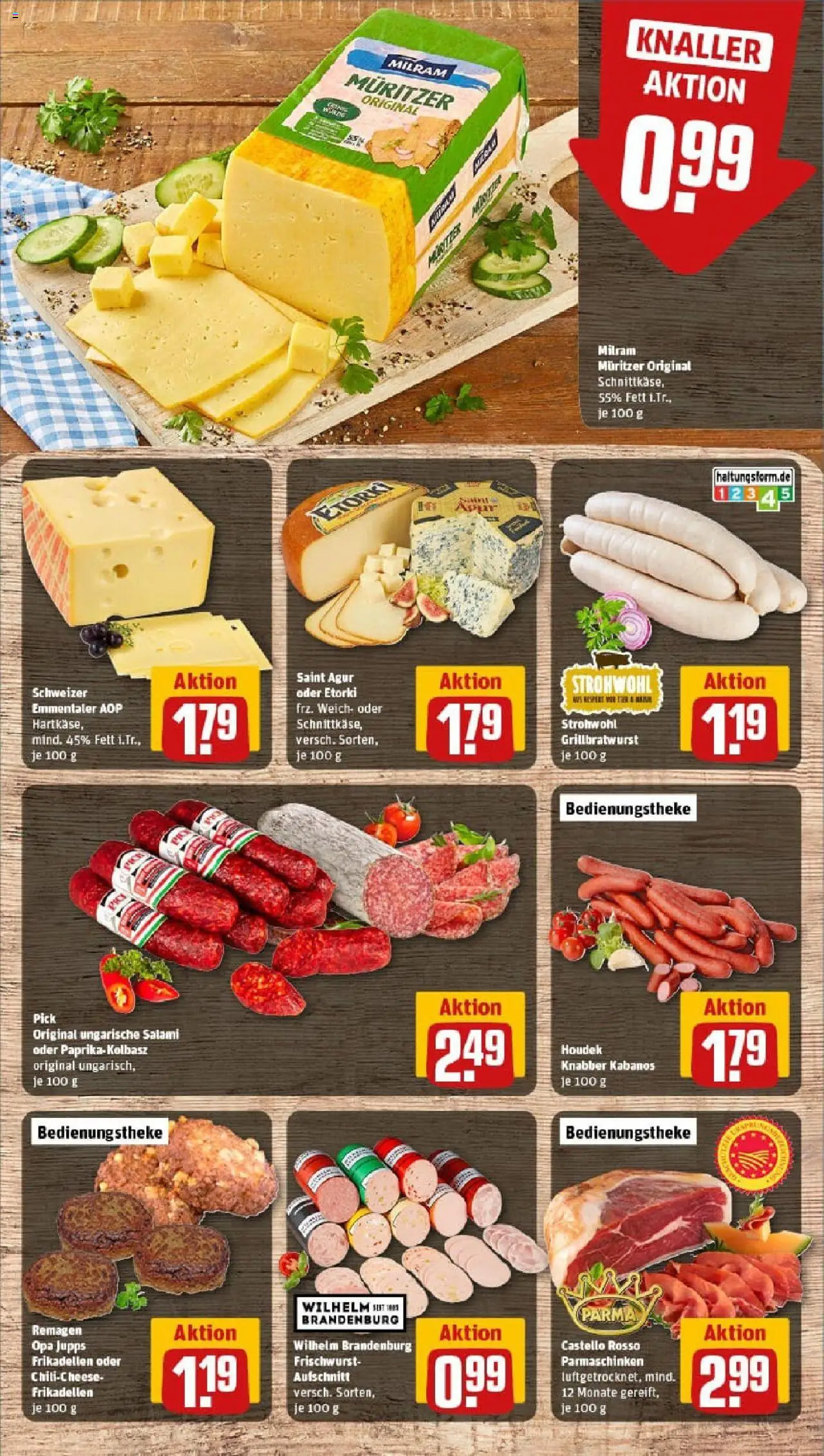 Rewe prospekt Krefeld	 - gültig ab dem 20.07.2025 | Seite: 9 | Produkte: Milram, Salami