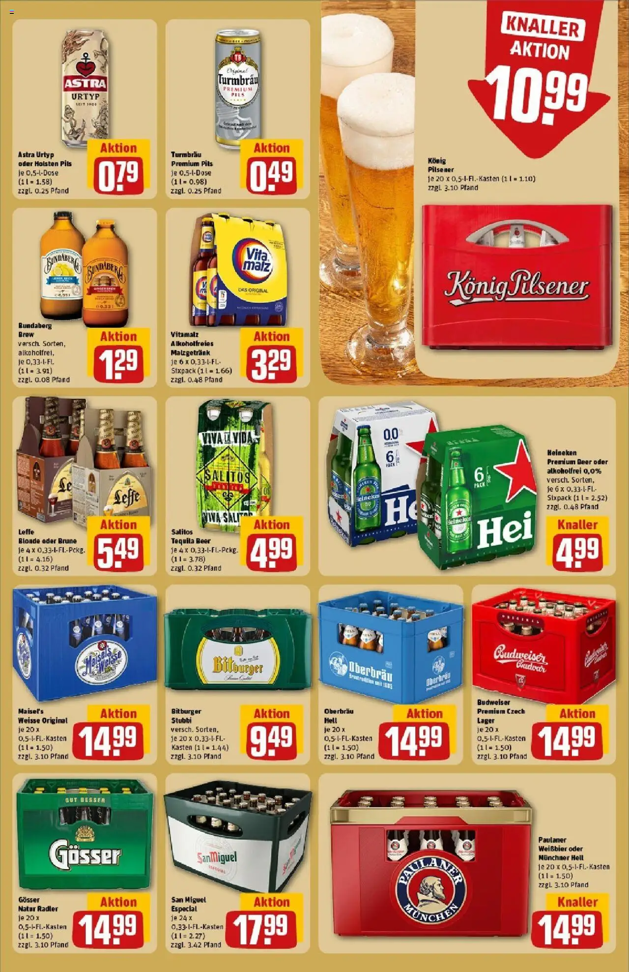 Rewe prospekt Mechernich / Kommern	 - gültig ab dem 08.06.2025 | Seite: 17 | Produkte: Weißbier, Heineken, Tequila, Budweiser