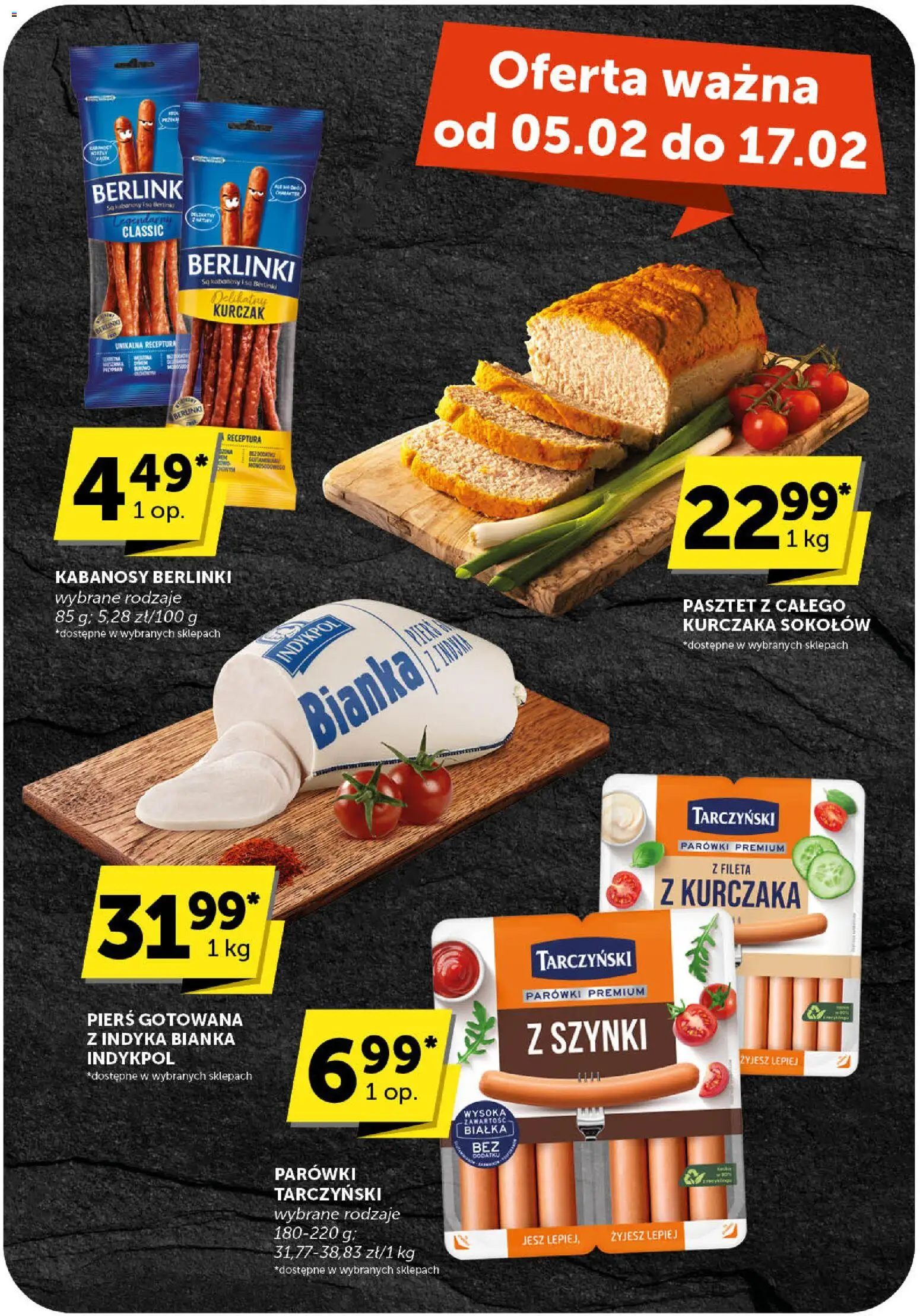 Euro Sklep Gazetka od 05.02.2026 | Strona: 26 | Produkty: Kurczak, Kabanosy, Parówki, Parówki tarczyński