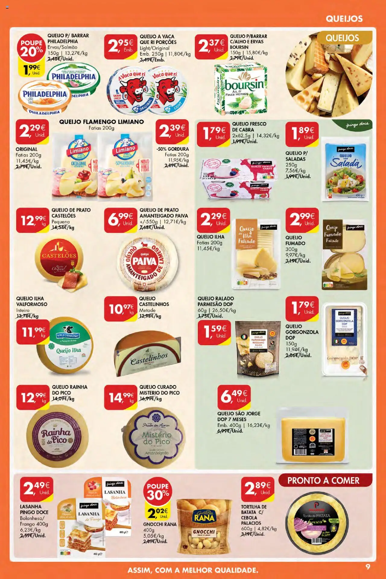 Pingo Doce Poupe Esta Semana Açores │ válido de 18.09.2025 | Página: 9 | Produtos: Pratos, Gnocchi, Lasanha, Saladas