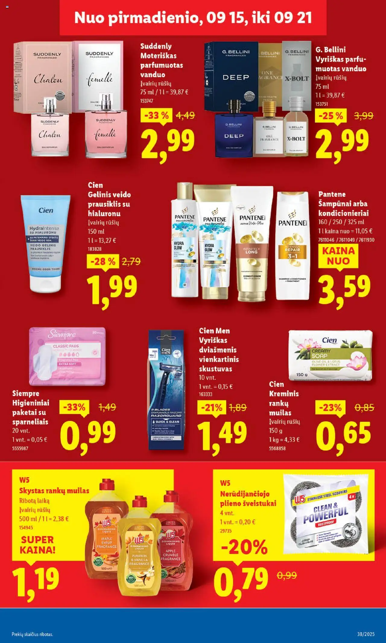 LIDL akcijos nuo 18.09.2025 | Puslapis: 47 | Prekių: Skustuvas, Muilas, Prausiklis