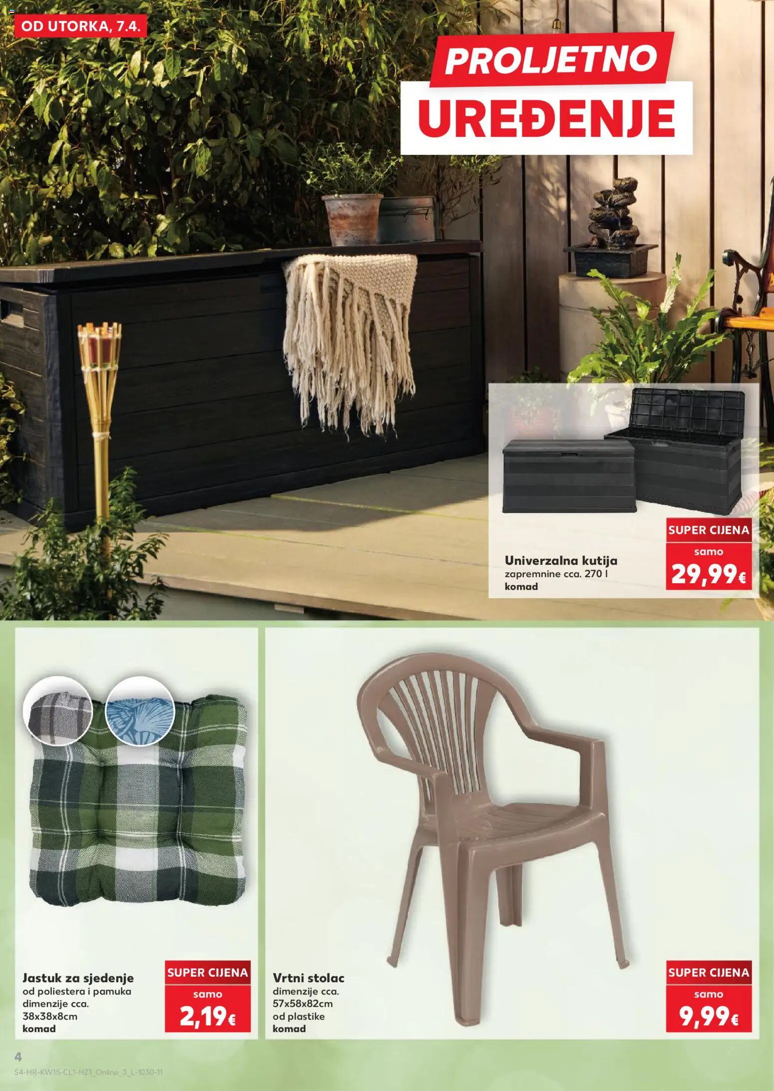 Kaufland katalog | vrijedi od 07.04.2026 | Stranica: 4 | Proizvodi: Jastuk, Kutija