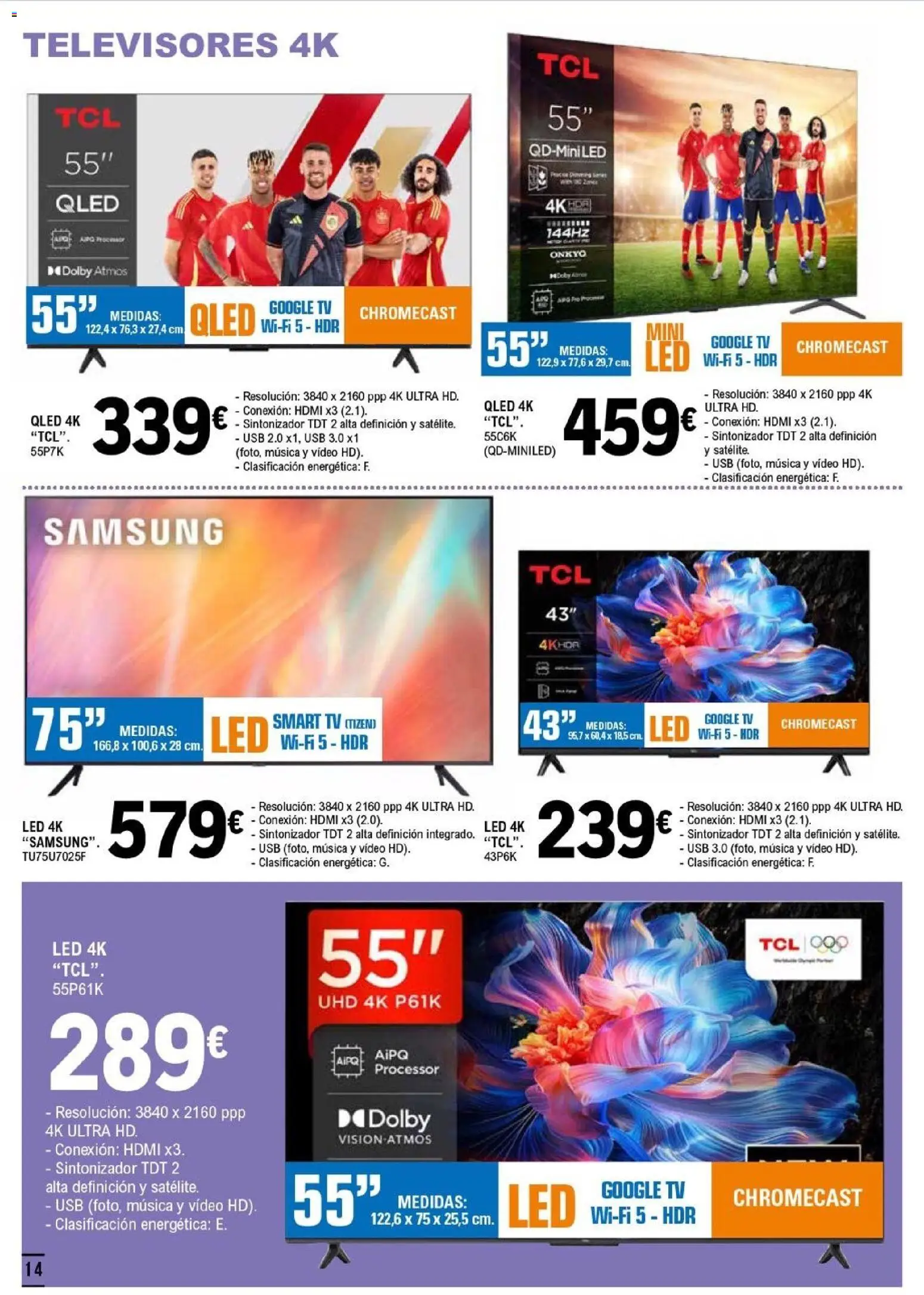 E.Leclerc - Salamanca │ válido desde el 18.02.2026 | Página: 14 | Productos: Video, Satélite, USB