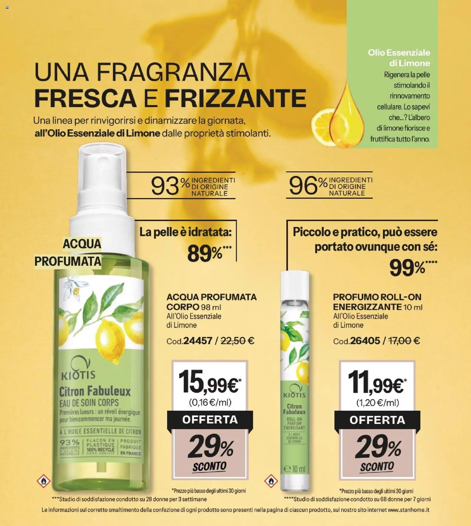 Volantino Stanhome del 31.03.2026 | Pagina: 73 | Prodotti: Acqua, Limone, Olio, Fragranza