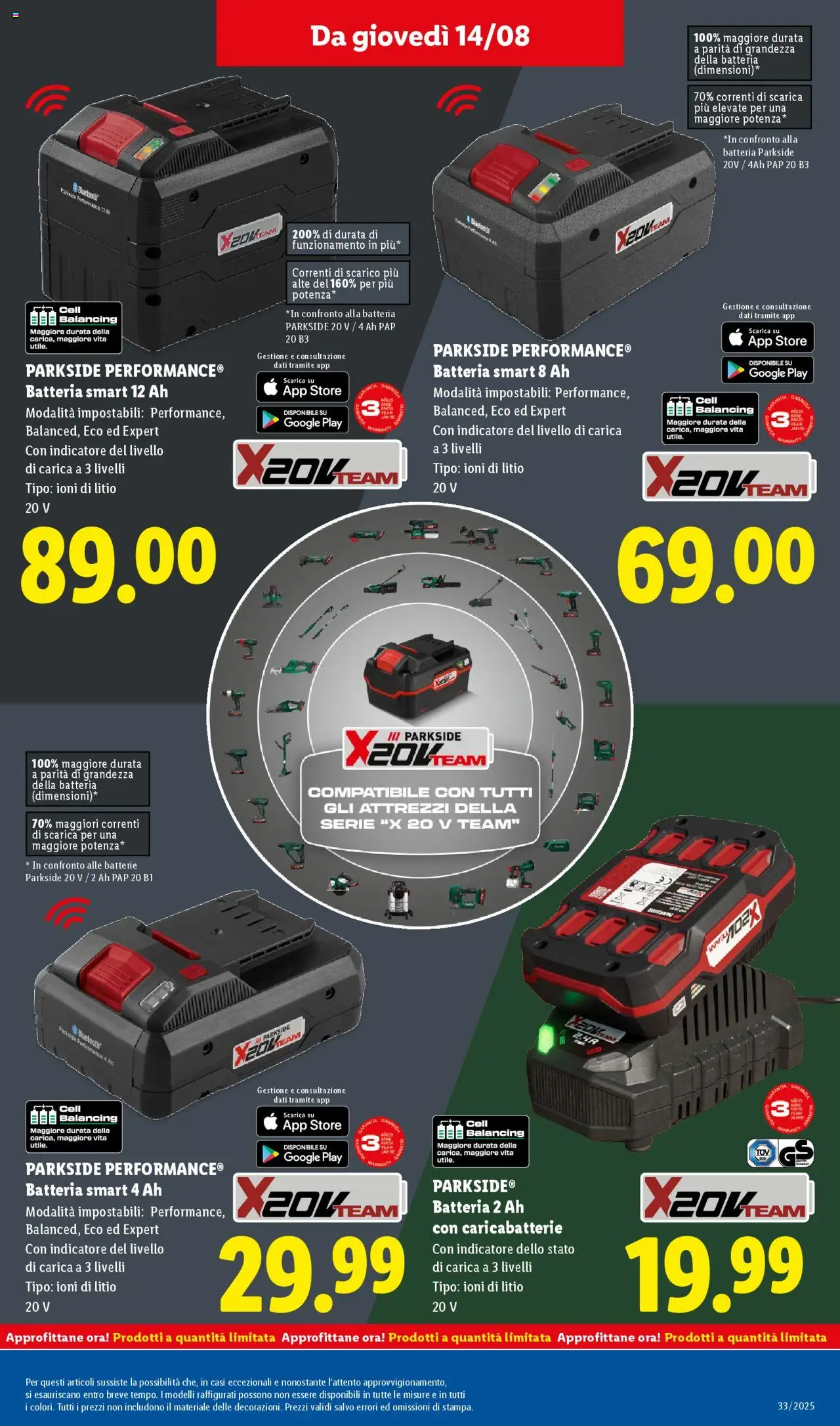 Volantino Lidl del 11.08.2025 | Pagina: 47 | Prodotti: Batteria, Batterie, Caricabatterie