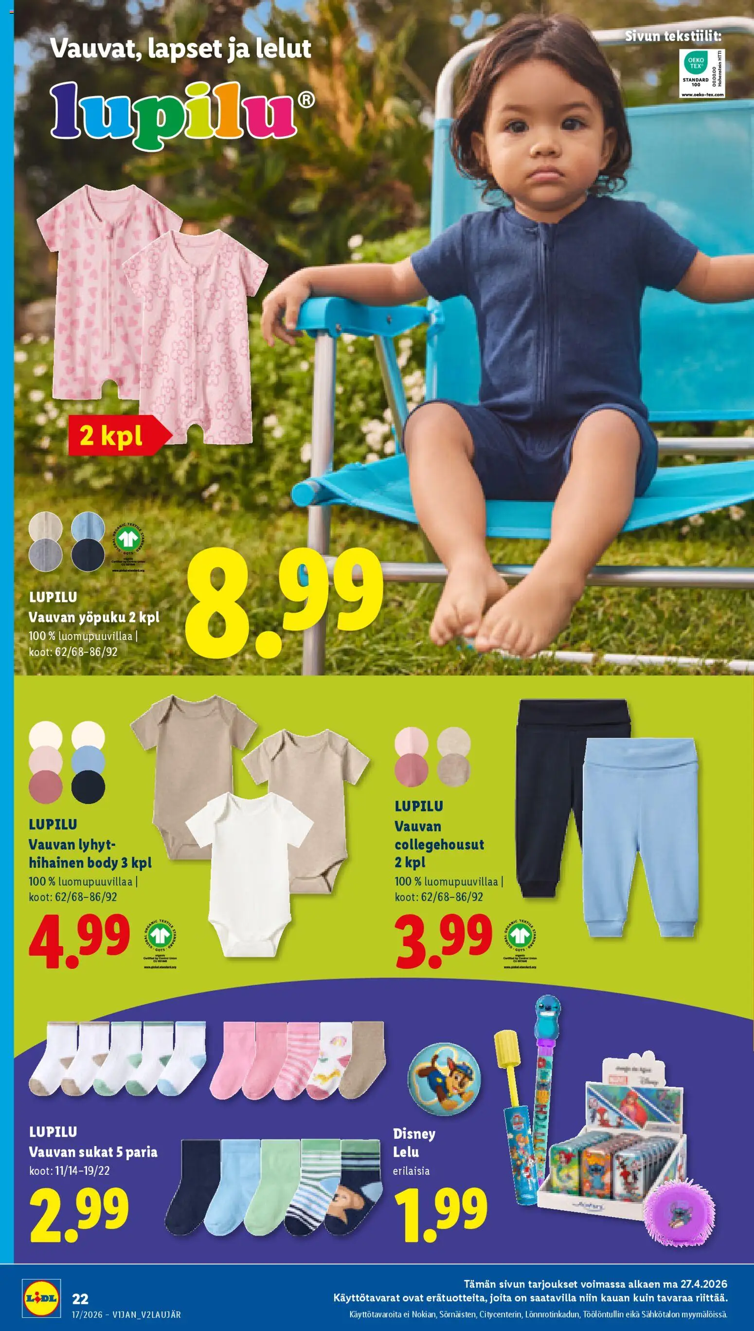 Lidl tarjoukset - Rovaniemi – voimassa 23.04.2026 alkaen | Sivu: 30 | Tuotteet: Sukat